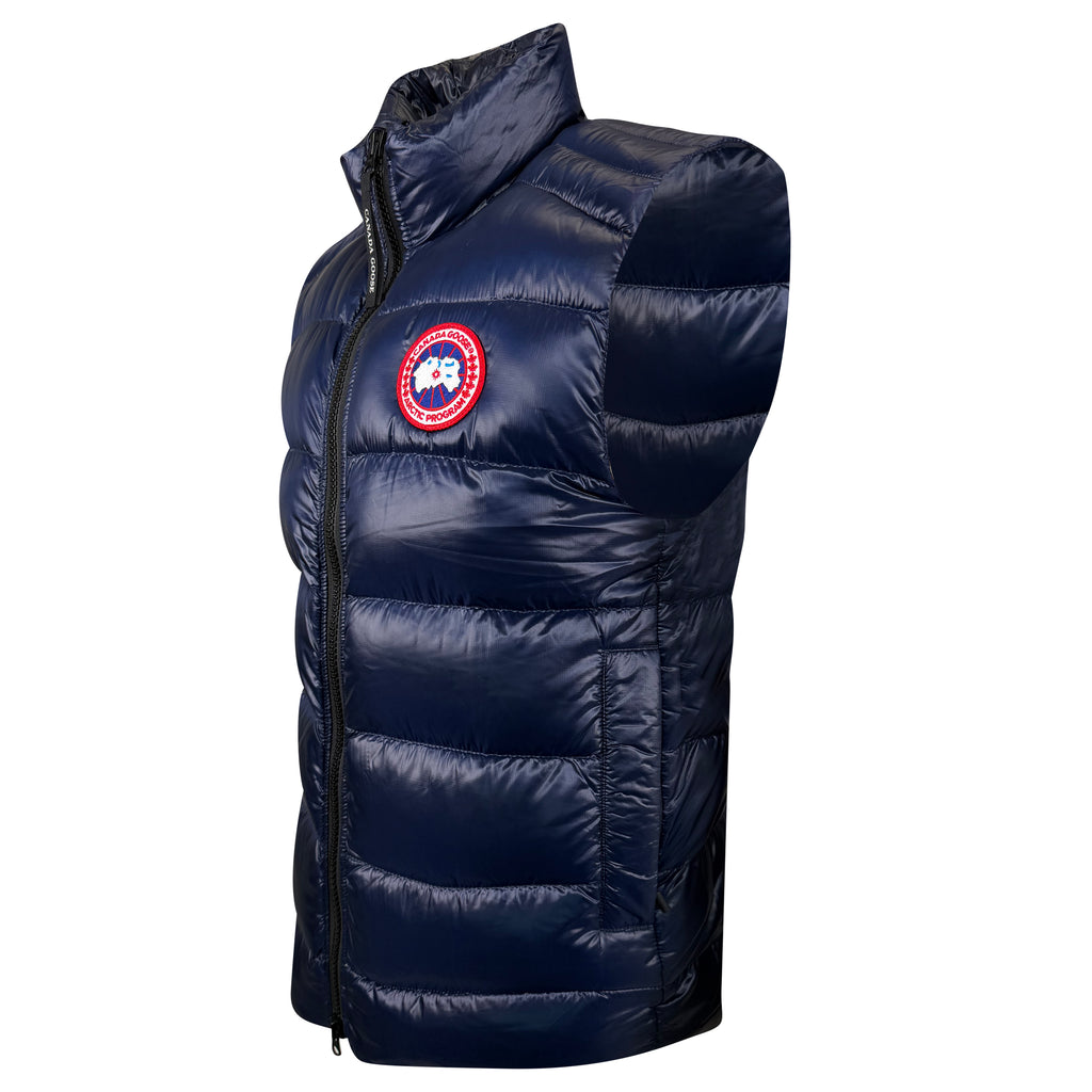 CANADA GOOSE NAVY QUILTED GILET - LARGE | PRE OWNED