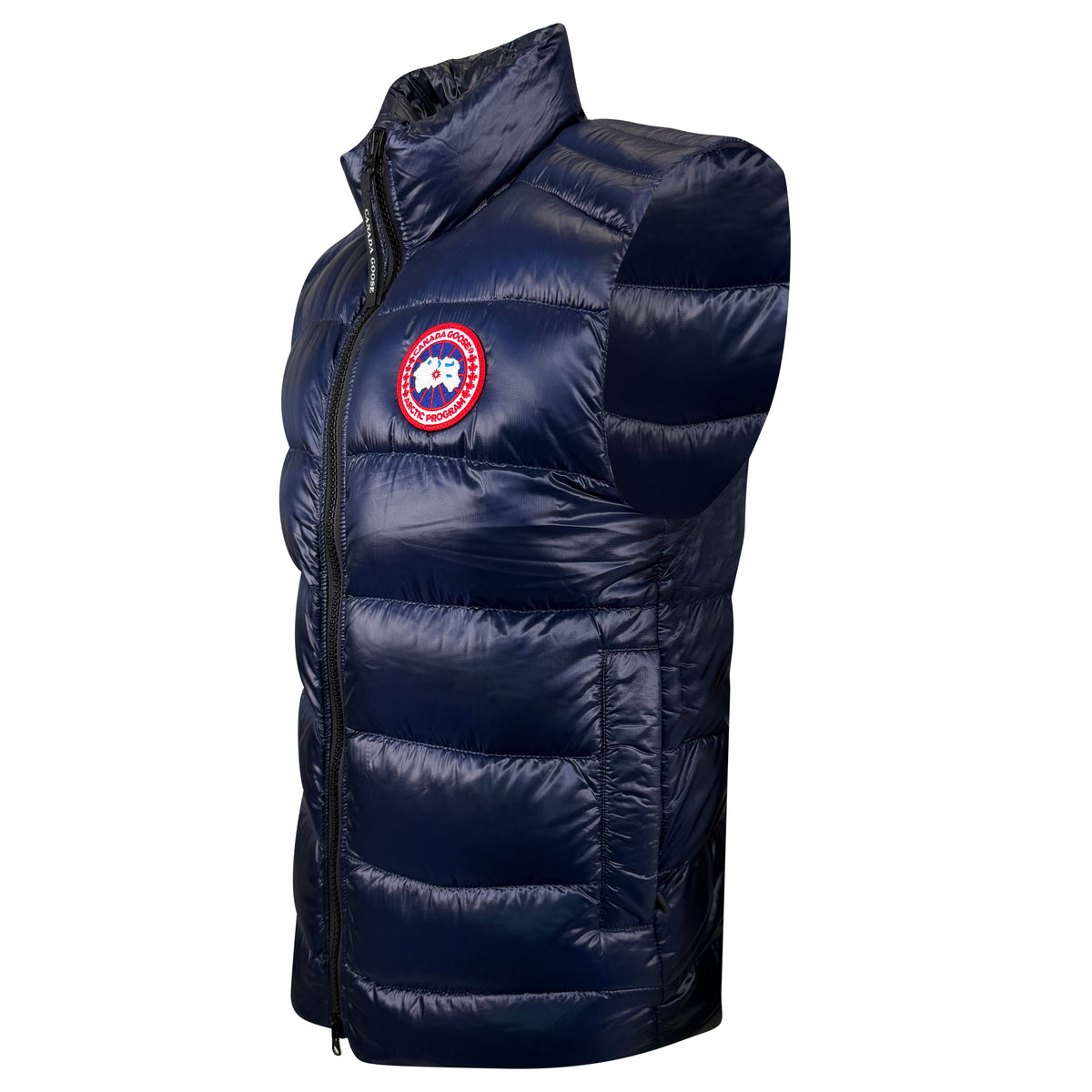 CANADA GOOSE NAVY QUILTED GILET - LARGE | PRE OWNED