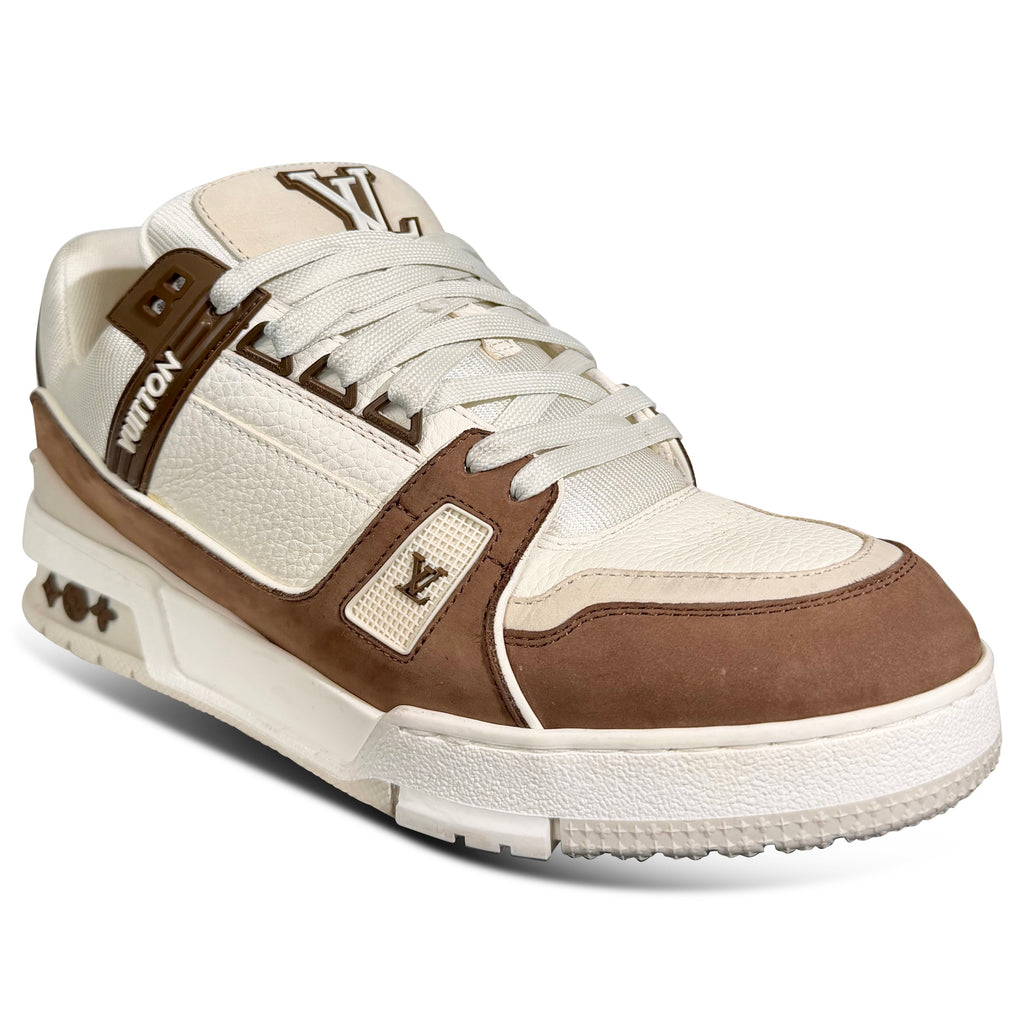 LOUIS VUITTON MOCHA LV TRAINER - UK 6.5 (Fit 7.5) | PRE OWNED