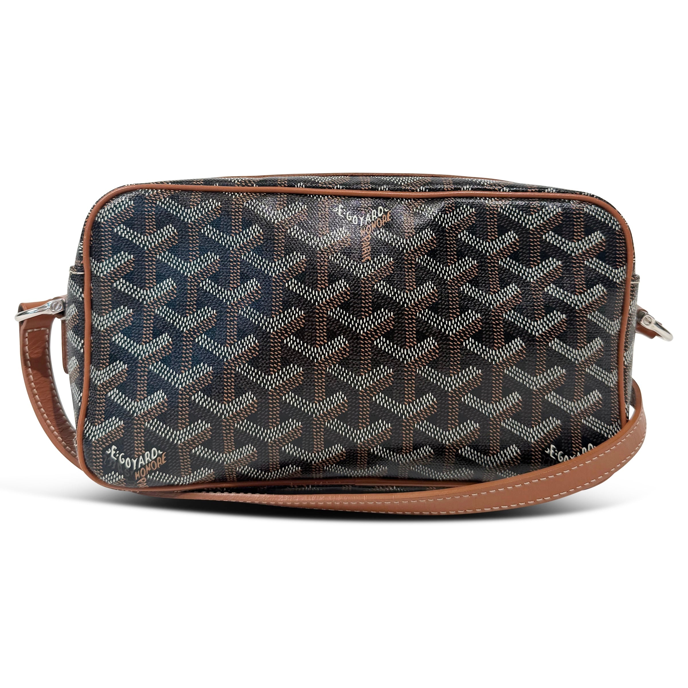 GOYARD CAP VERT TAN / BLACK  | PRE OWNED