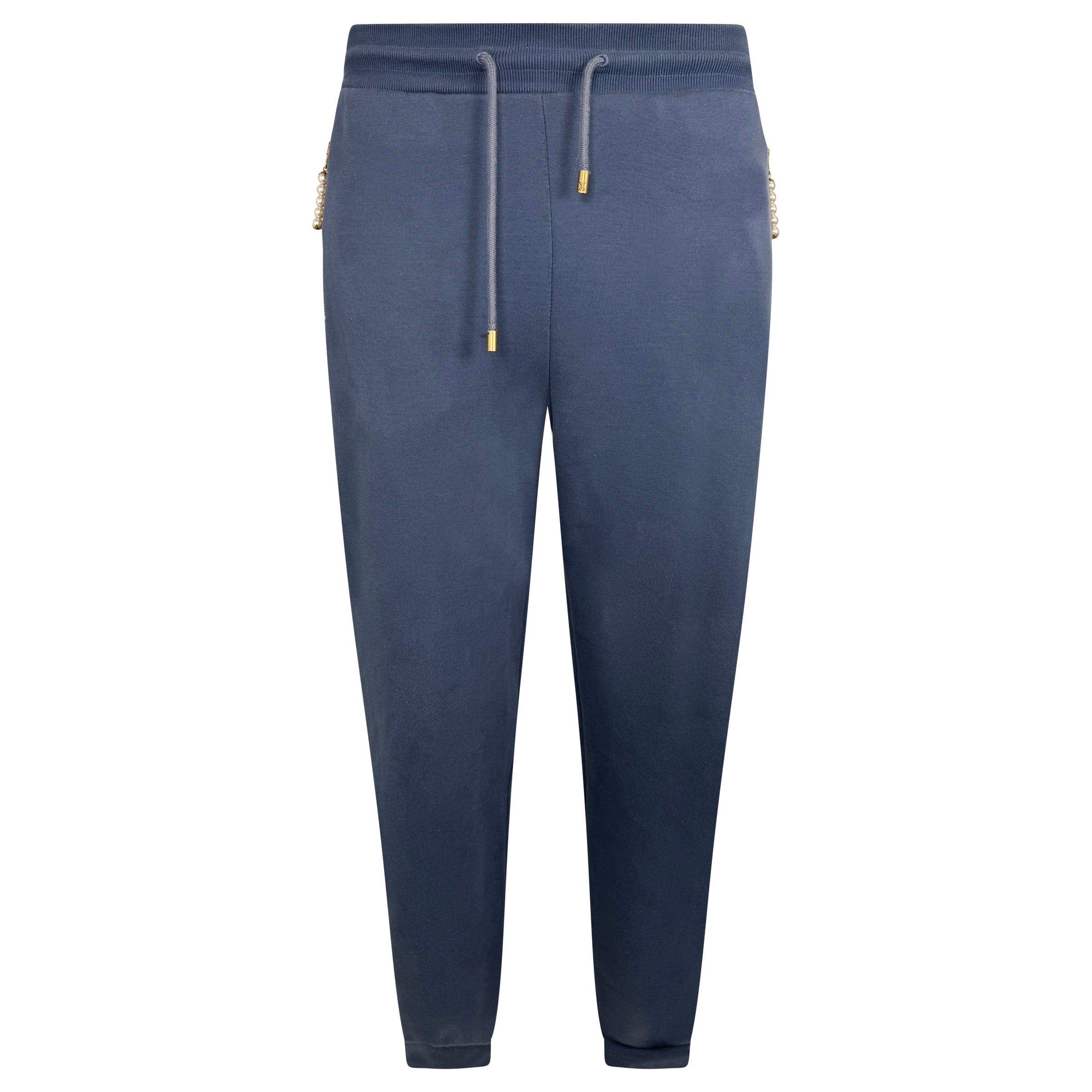 LOUIS VUITTON BLUE MARQUE DEPOSEE TRACK PANTS - LARGE