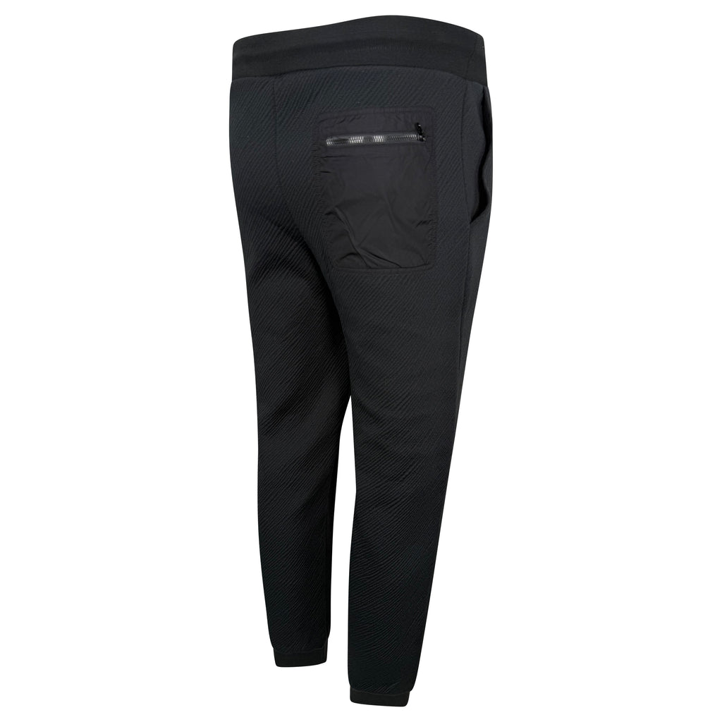LOUIS VUITON RIBBED LV LOGO TRACK PANTS BLACK - LARGE
