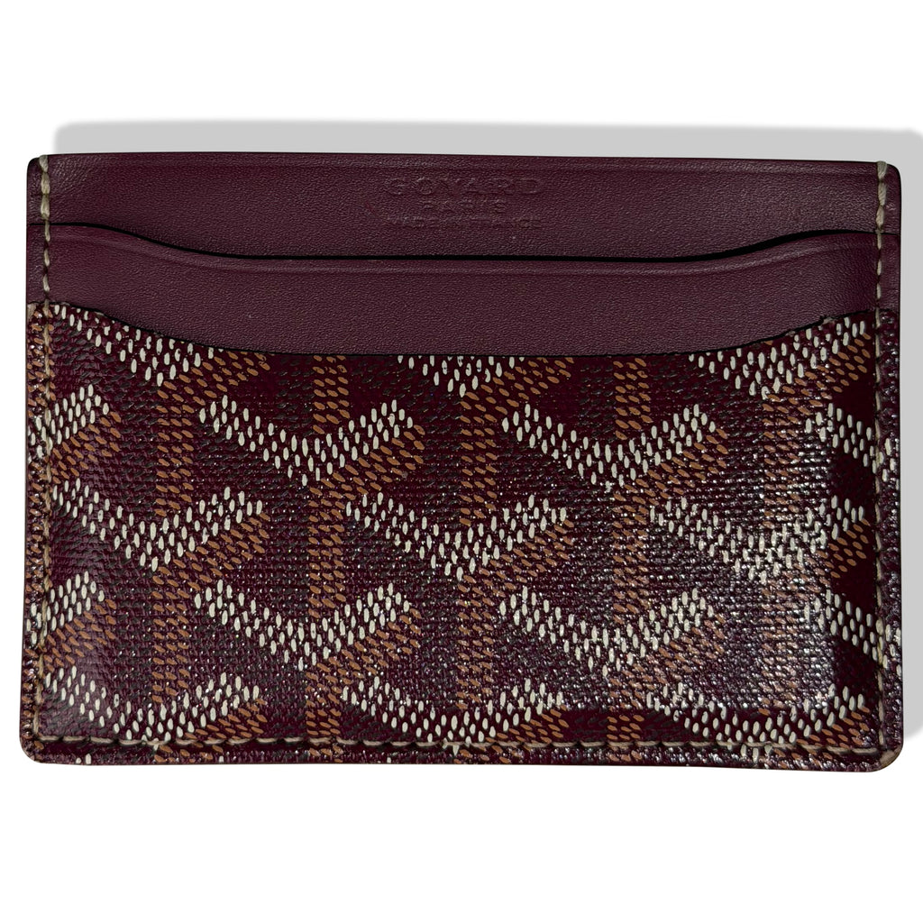 GOYARD BURGUNDY CARD HOLDER | PRE OWNED