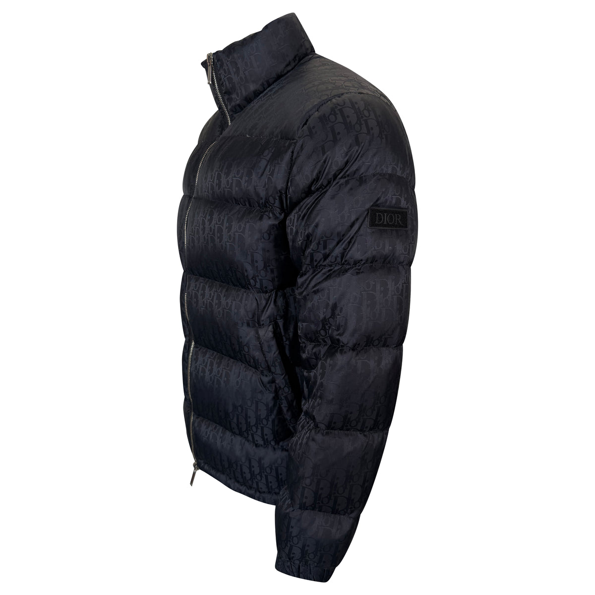 DIOR JACQUARD OBLIQUE COAT NAVY - XL (52) | PRE OWNED