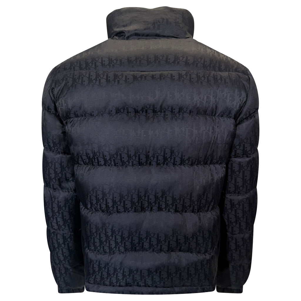 DIOR JACQUARD OBLIQUE COAT NAVY - XL (52) | PRE OWNED