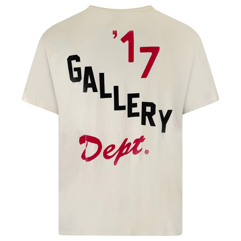 GALLERY DEPT BEIGE T SHIRT - LARGE | PRE OWNED