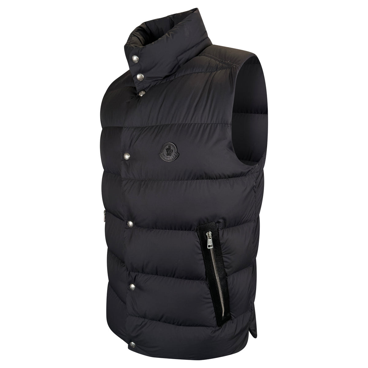 MONCLER NAVY HERNIAIRE DOWN GILET - SIZE 3 (M/L) | PRE OWNED