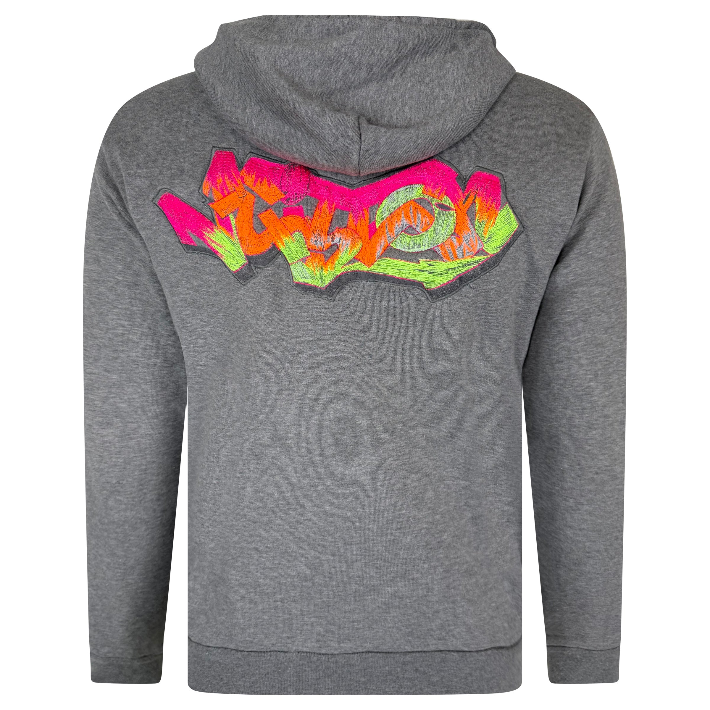 LOUIS VUITTON GREY GRAFFITI HOODIE - MEDIUM