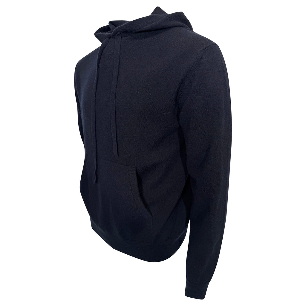 LOUIS VUITTON NAVY LVSE LV EMBOSSED HOODIE NAVY - MEDIUM | PRE OWNED
