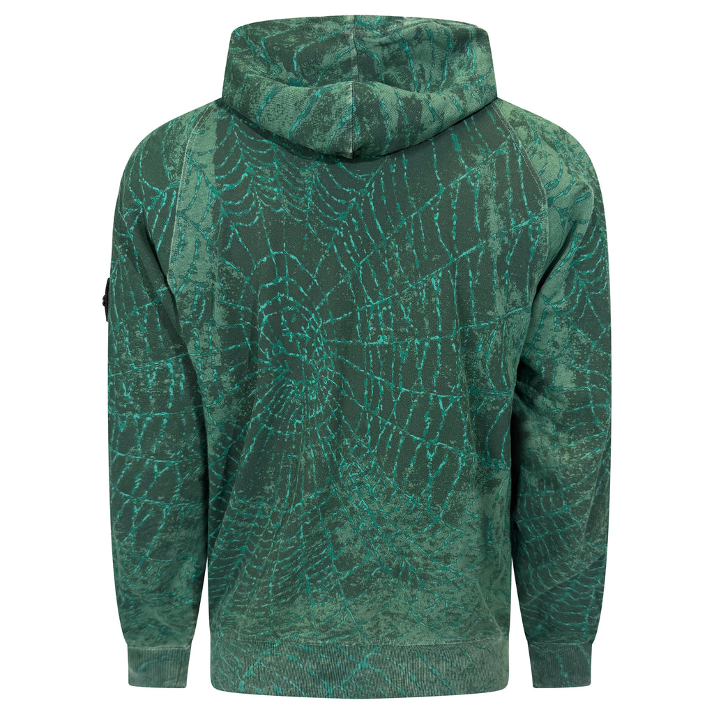 STONE ISLAND X SUPREME GREEN HOODIE - MEDIUM | PRE OWNED