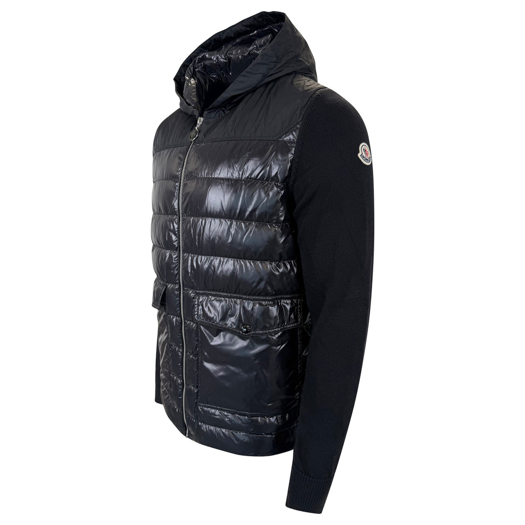 MONCLER TRICOT CARDIGAN BLACK - XL | PRE OWNED