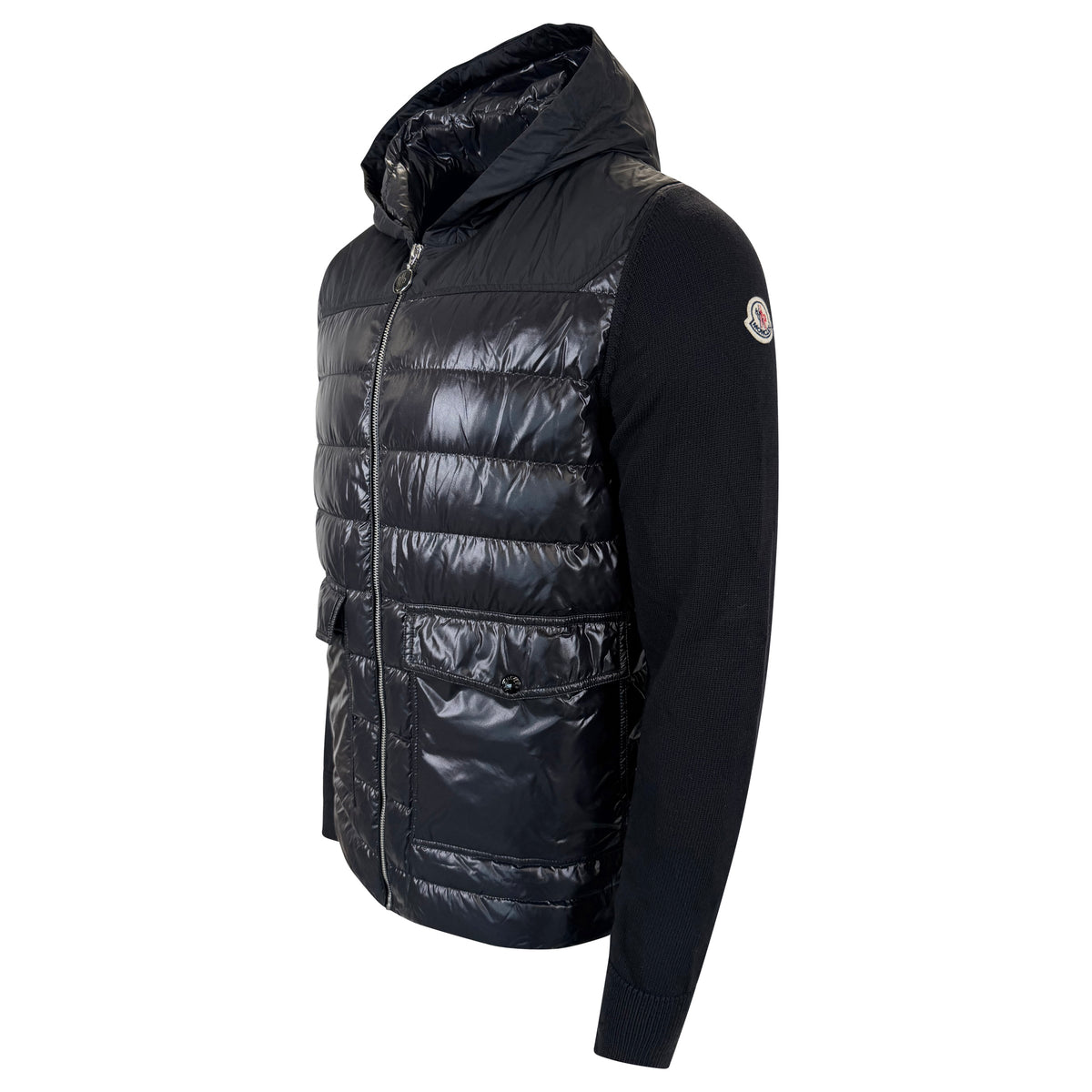 MONCLER TRICOT CARDIGAN BLACK - XL | PRE OWNED