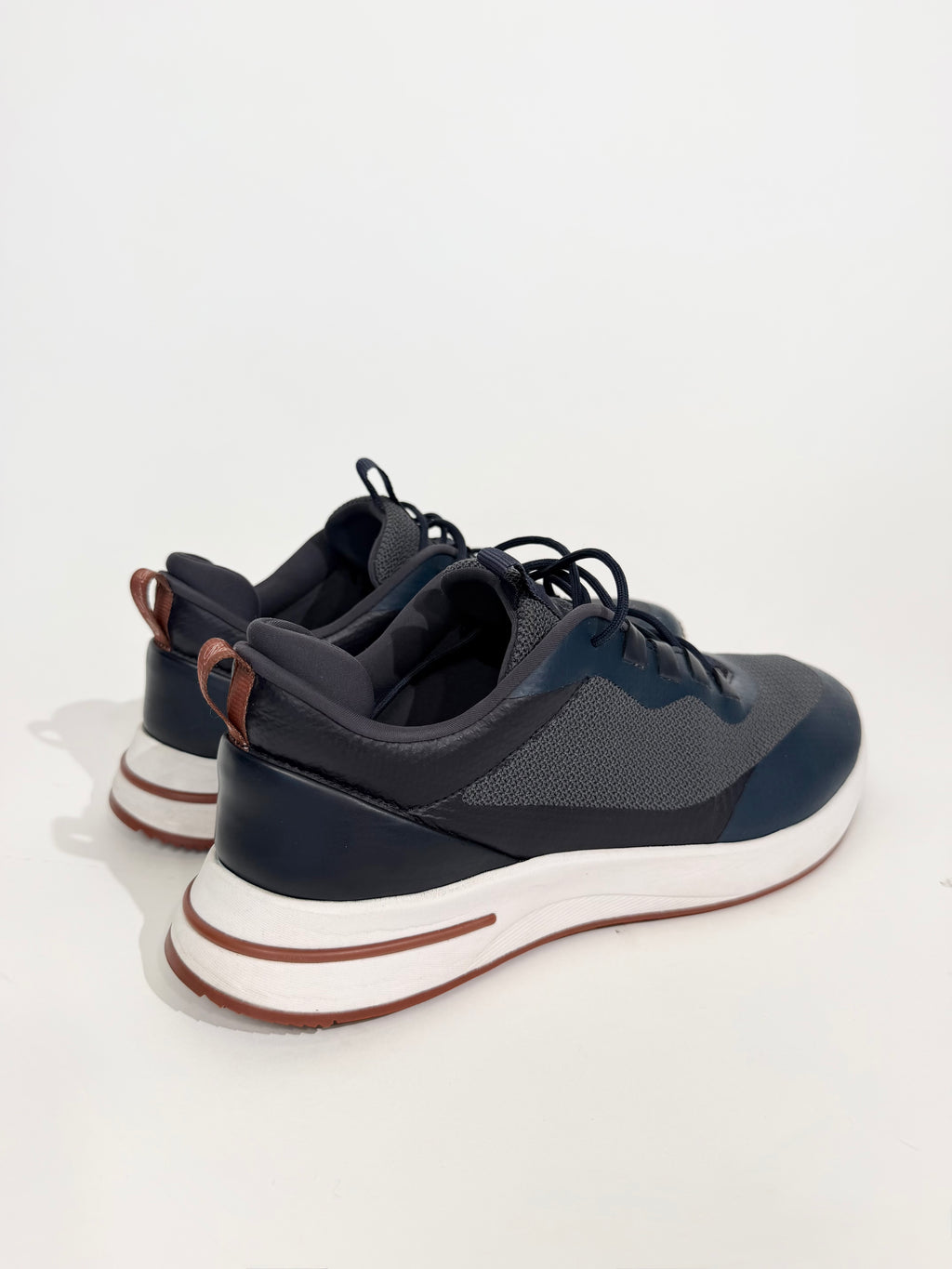 LORO PIANA WEEKEND WALKE EVO NAVY TRAINER  - UK 10.5 (Fits 11) | PRE OWNED