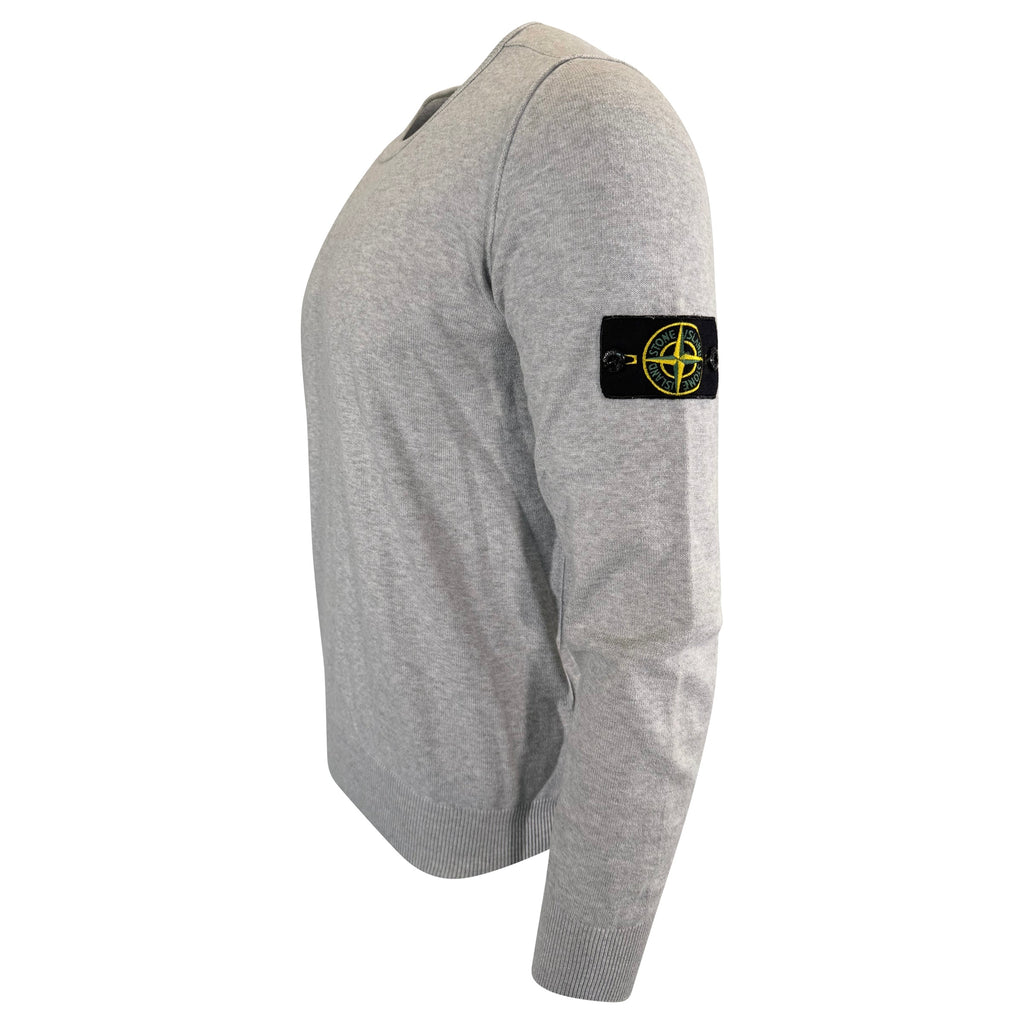 STONE ISLAND BADGE SWEATSHIRT GREY - MEDIUM | PRE OWNED