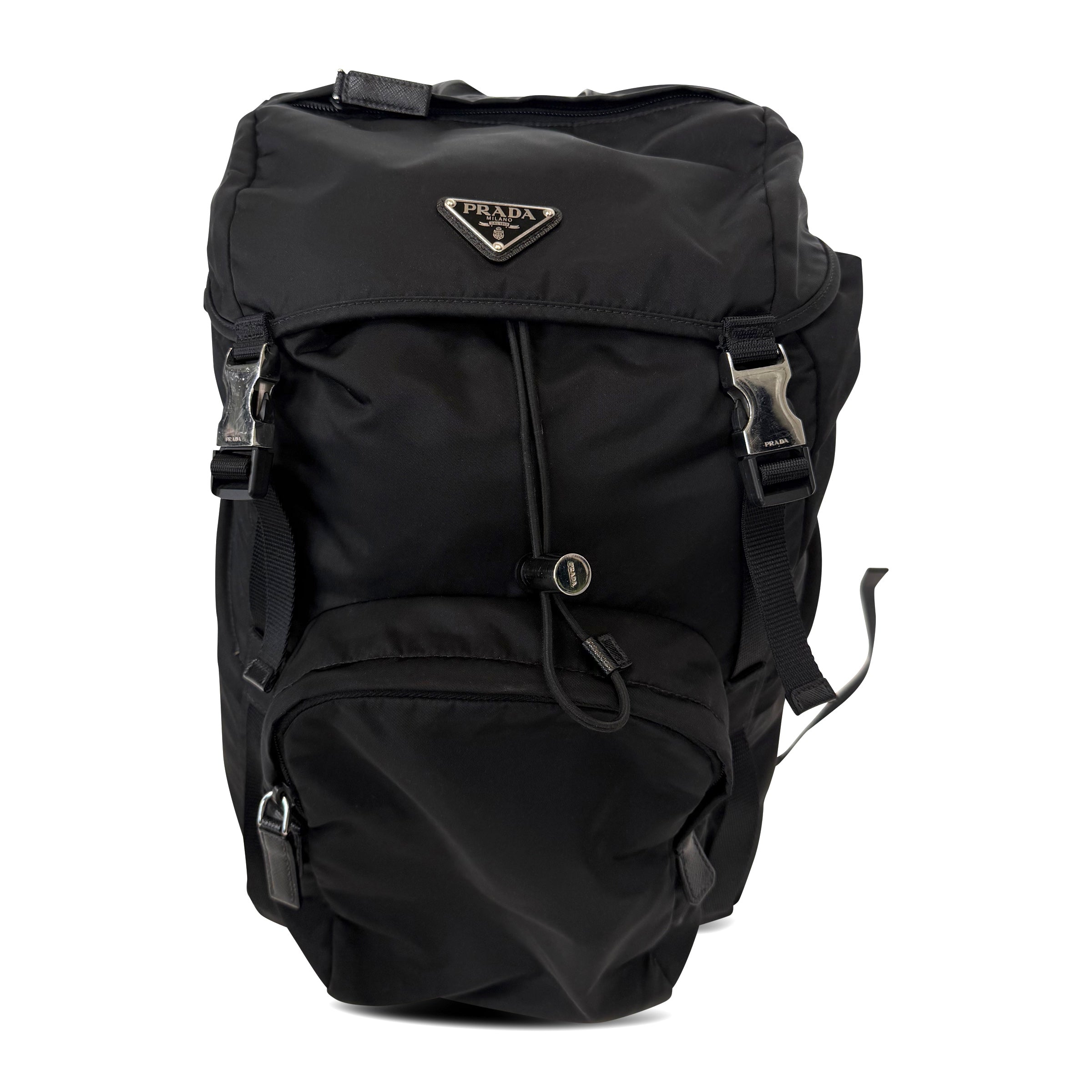 PRADA RE NYLON PLAQUE RUCKSACK