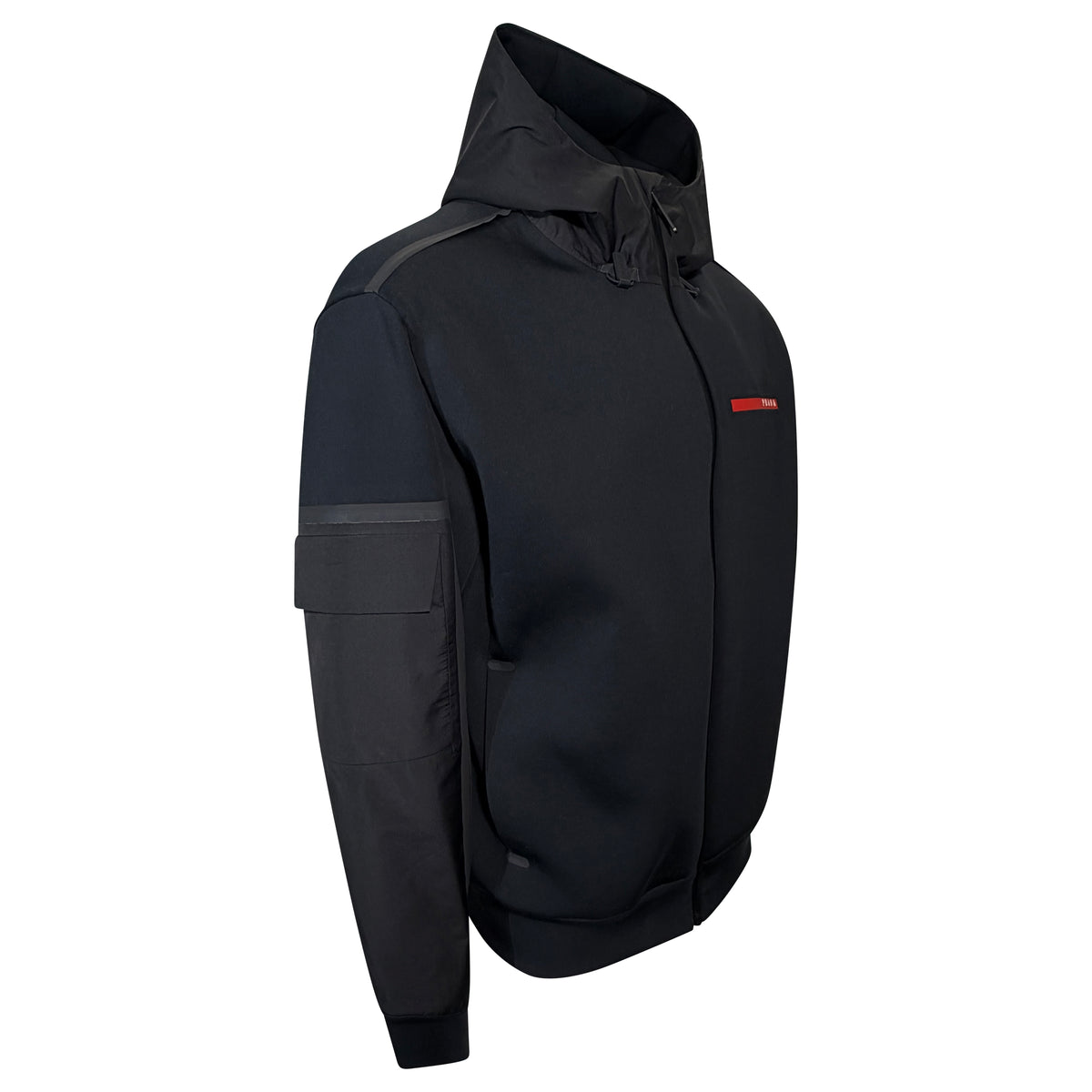 PRADA LINEA ROSSA TECH FABRIC JACKET BLACK - XL | PRE OWNED