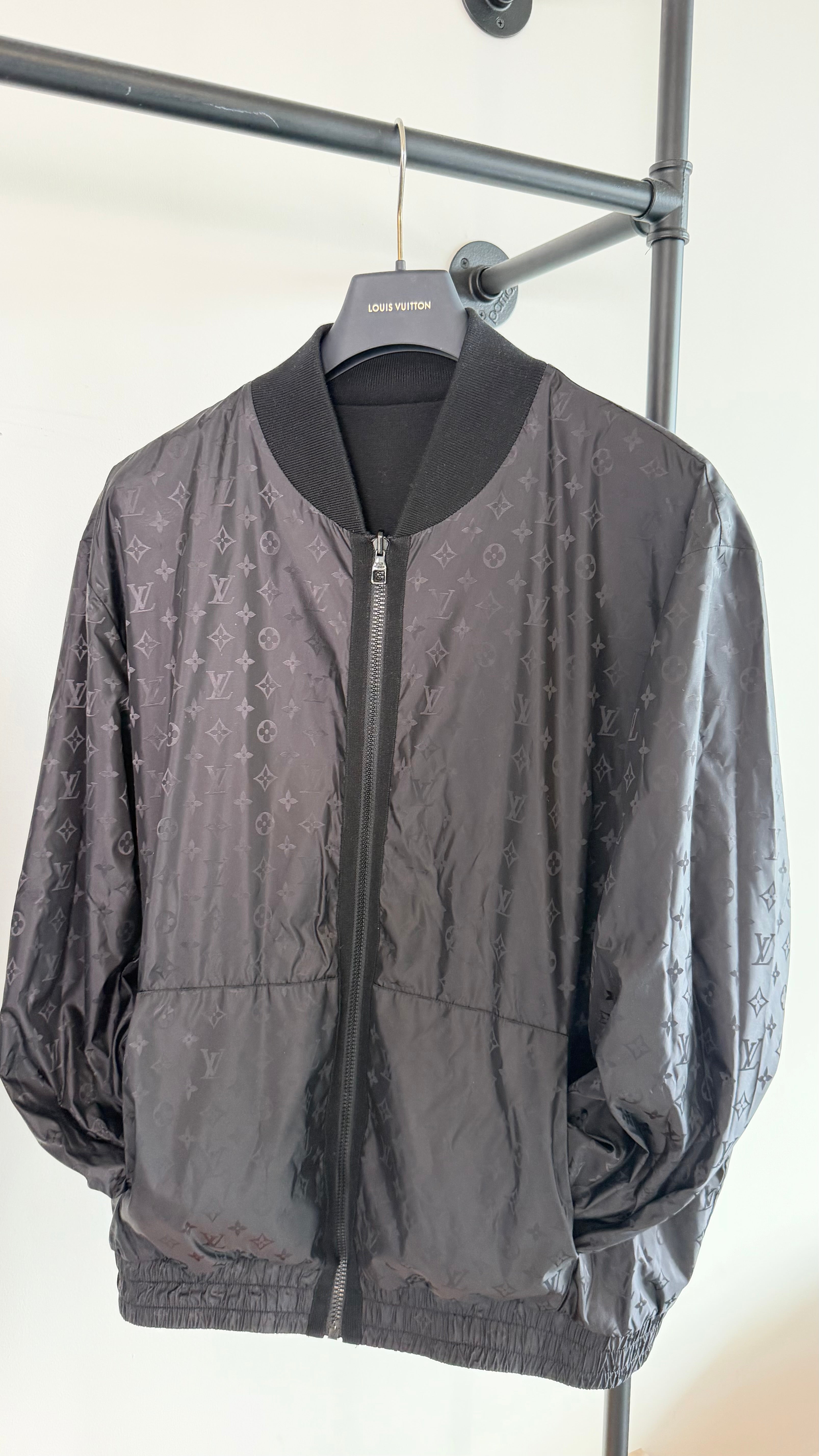 LOUIS VUITTON REVERISBLE MONOGRAM JACKET BLACK - FITS XXL | PRE OWNED