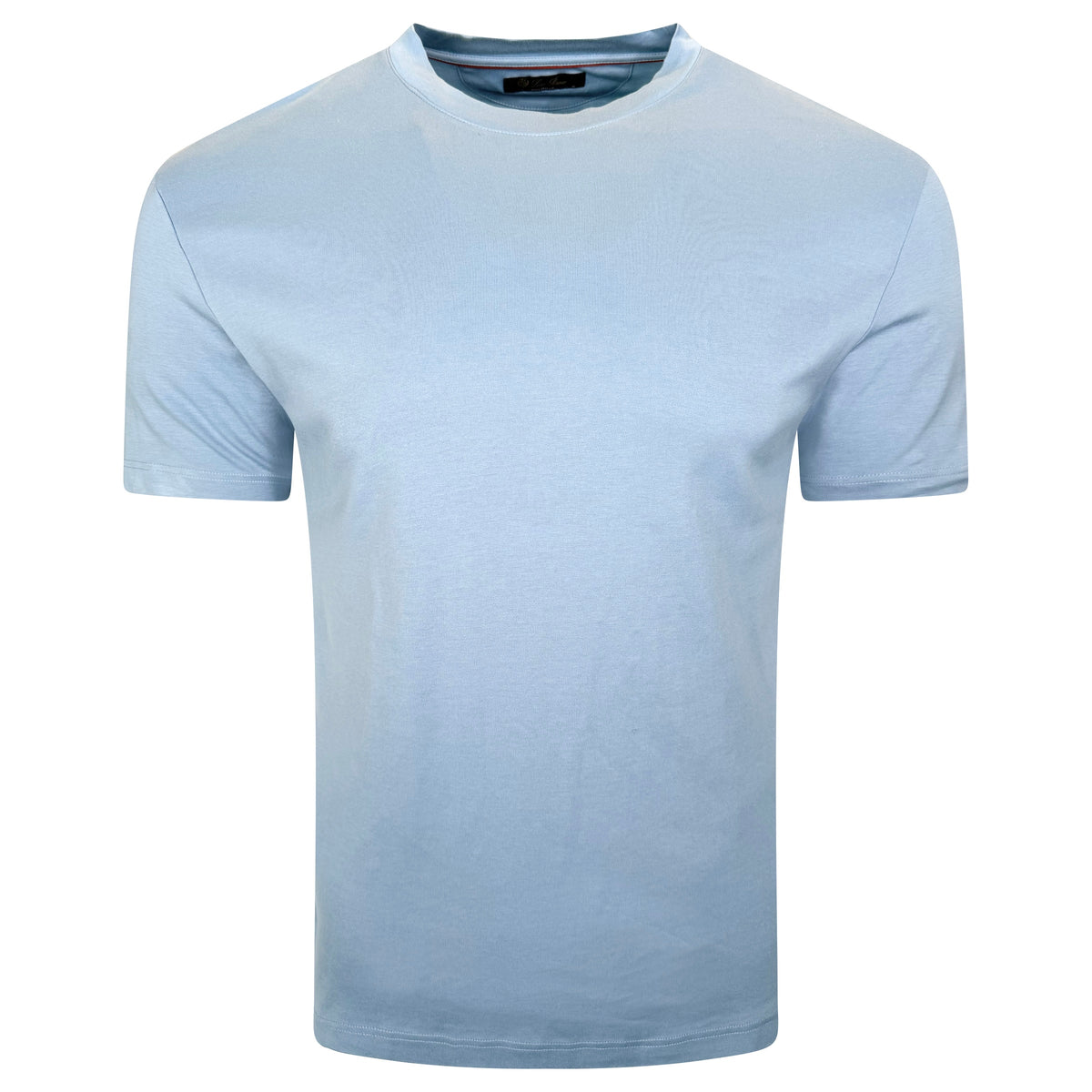 LORO PIANA LIGHT BLUE LOGO T SHIRT - MEDIUM | PRE OWNED