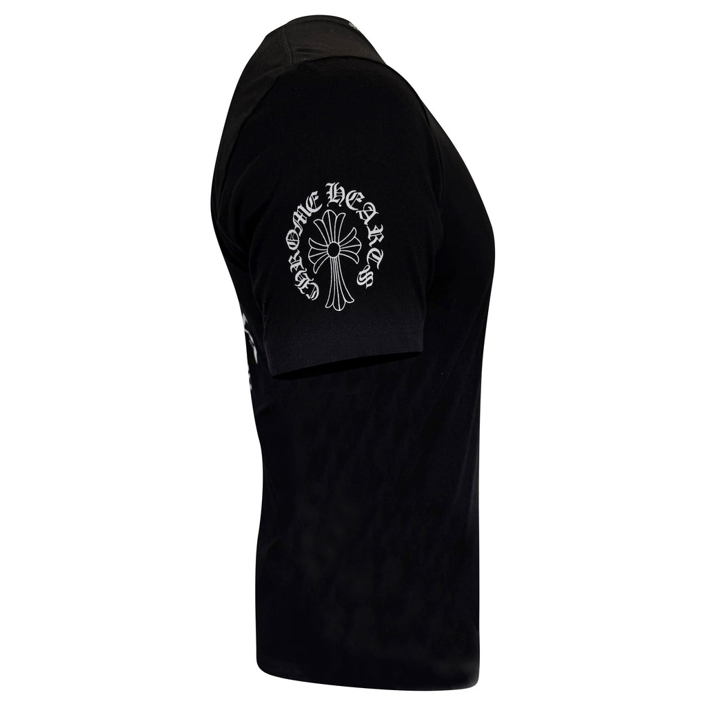 CHROME HEARTS LOGO BLACK T SHIRT - MEDIUM | PRE OWNED