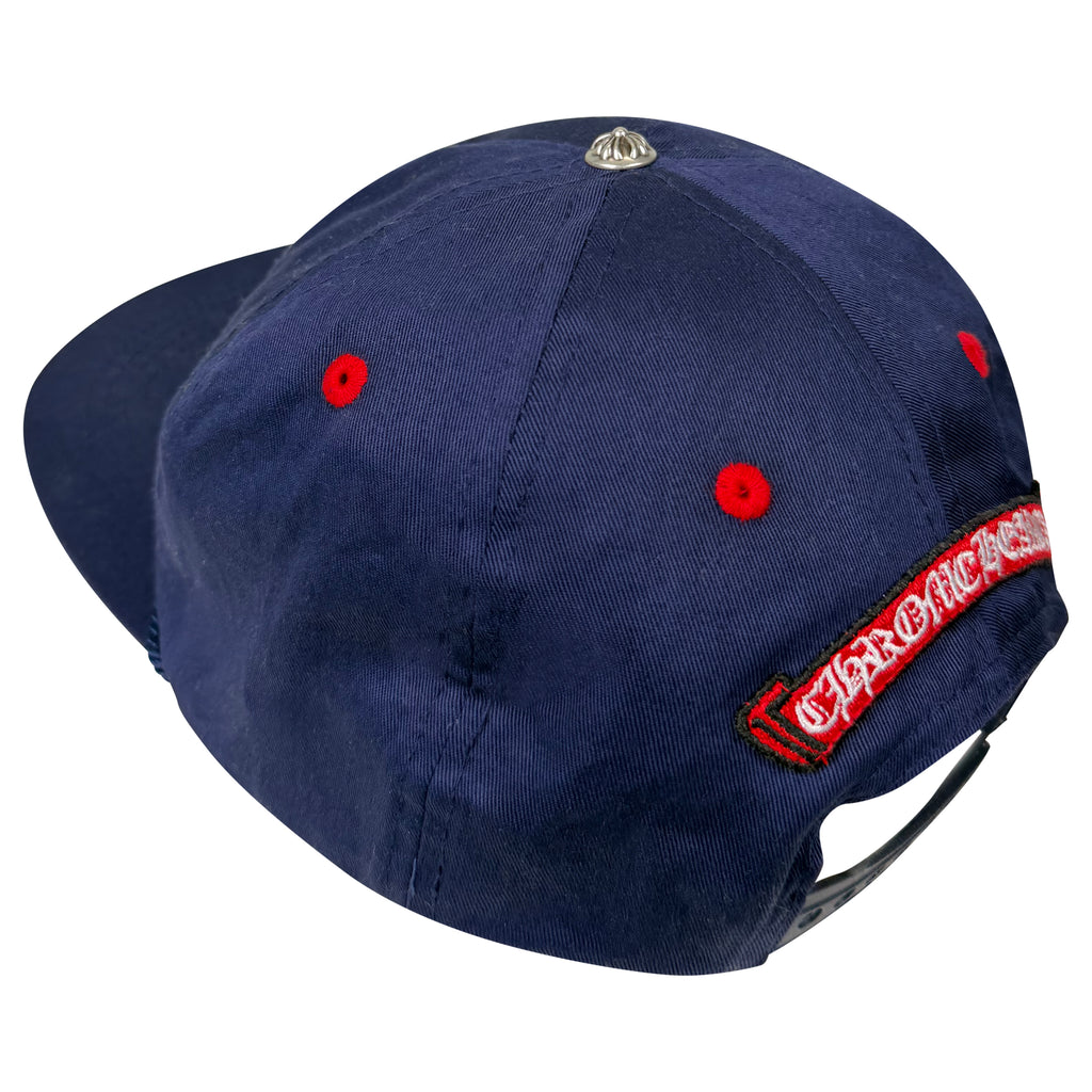 CHROME HEARTS TRIPLE CROSS TRUCKER CAP NAVY