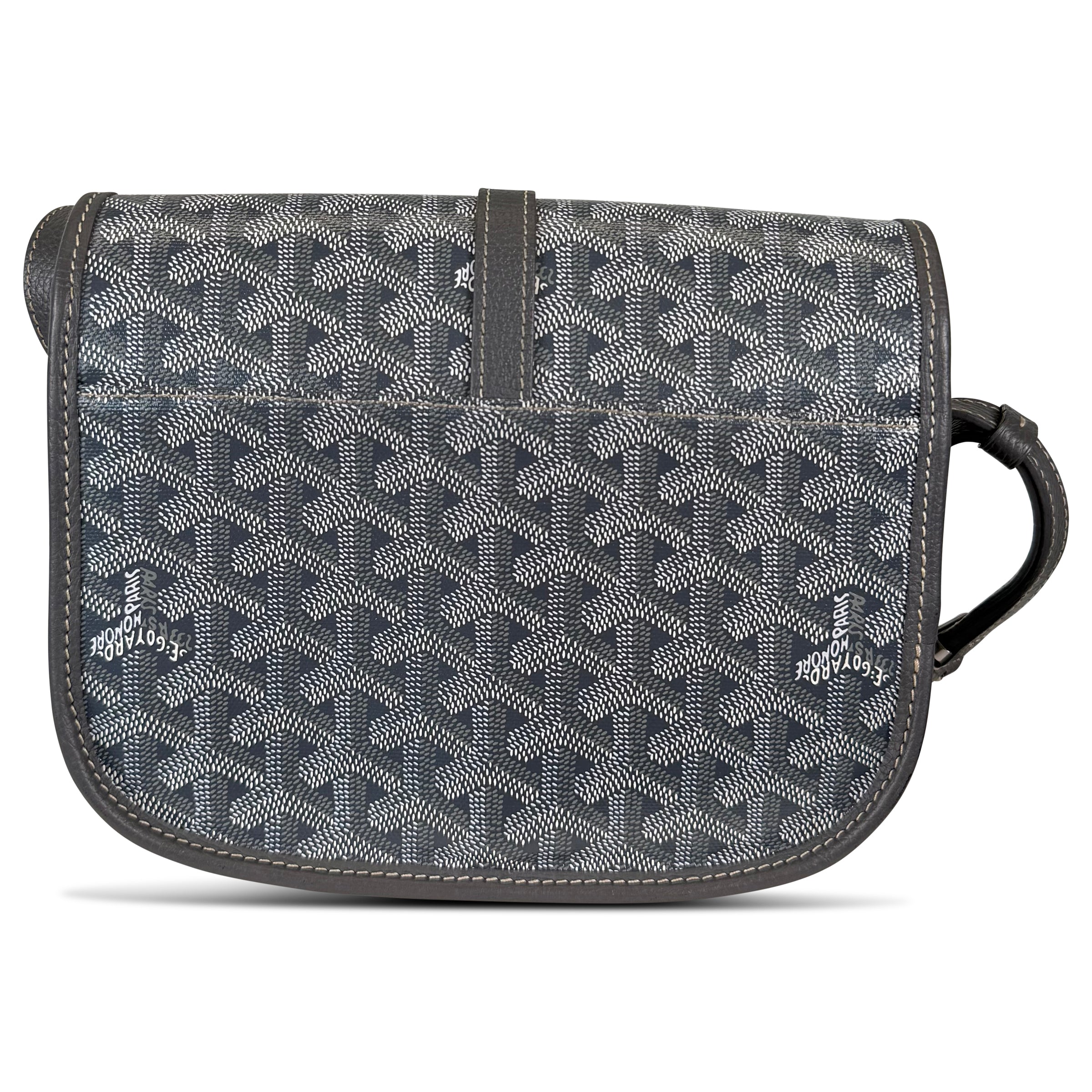 GOYARD BELVEDERE GREY MESSENGER BAG PM | PRE OWNED