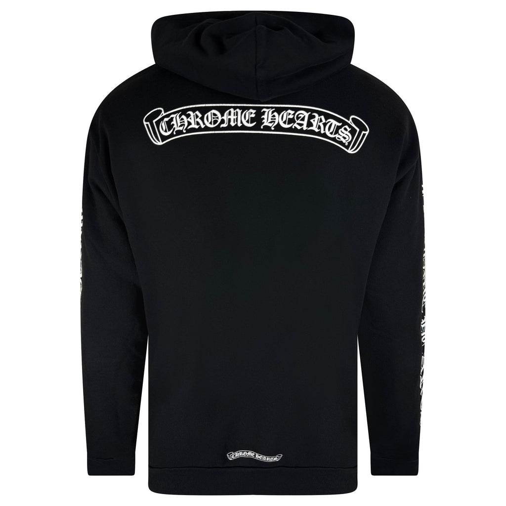 CHROME HEARTS BLACK LOGO HOODIE - MEDIUM (Fits Large) | PRE OWNED