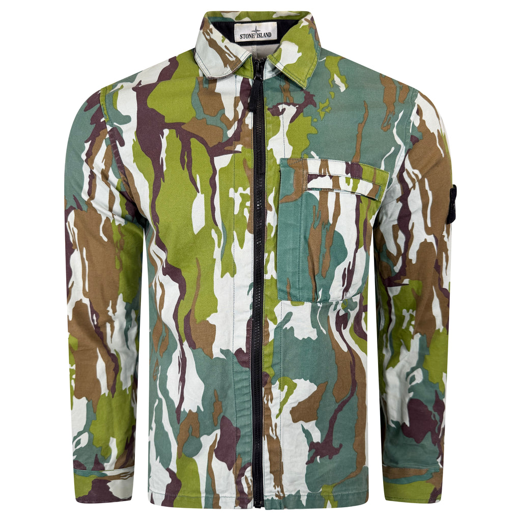 STONE ISLAND CAMO OVER SHIRT JACKET - MEDIUM | PRE OWNED