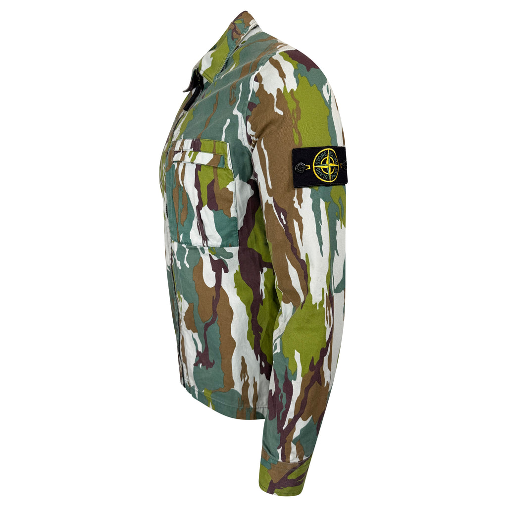 STONE ISLAND CAMO OVER SHIRT JACKET - MEDIUM | PRE OWNED