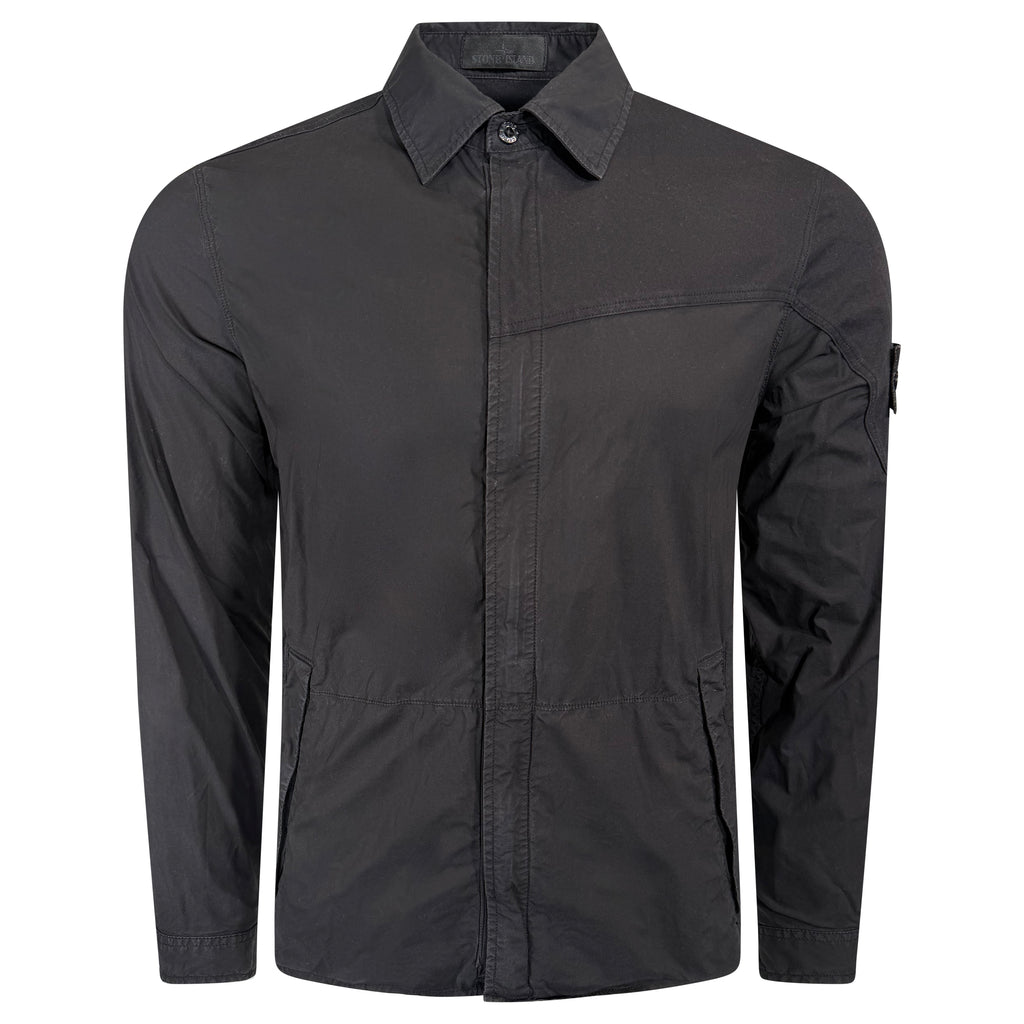 STONE ISLAND GHOST OVER SHIRT BLACK - MEDIUM | PRE OWNED