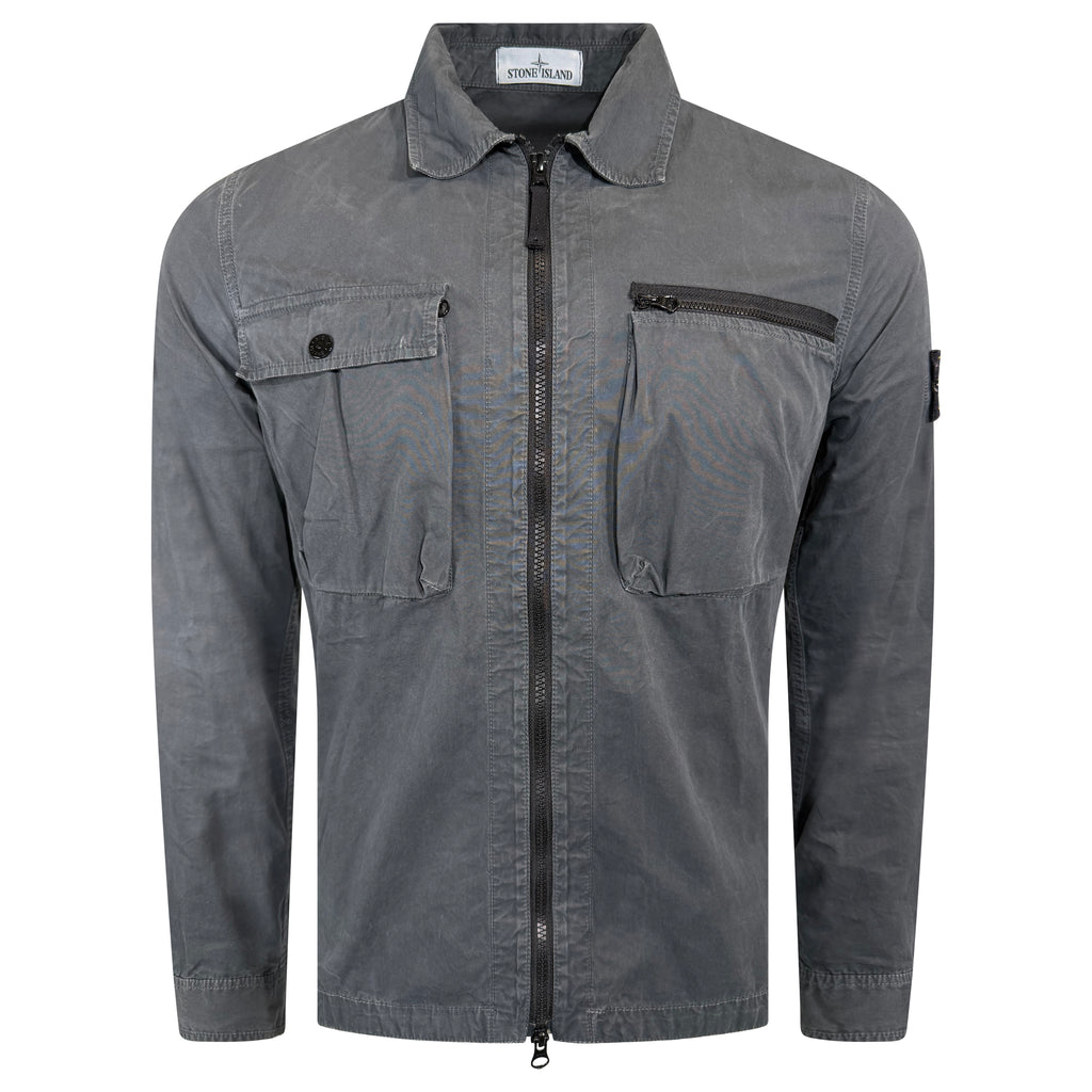 STONE ISLAND OVER SHIRT GREY - MEDIUM | PRE OWNED