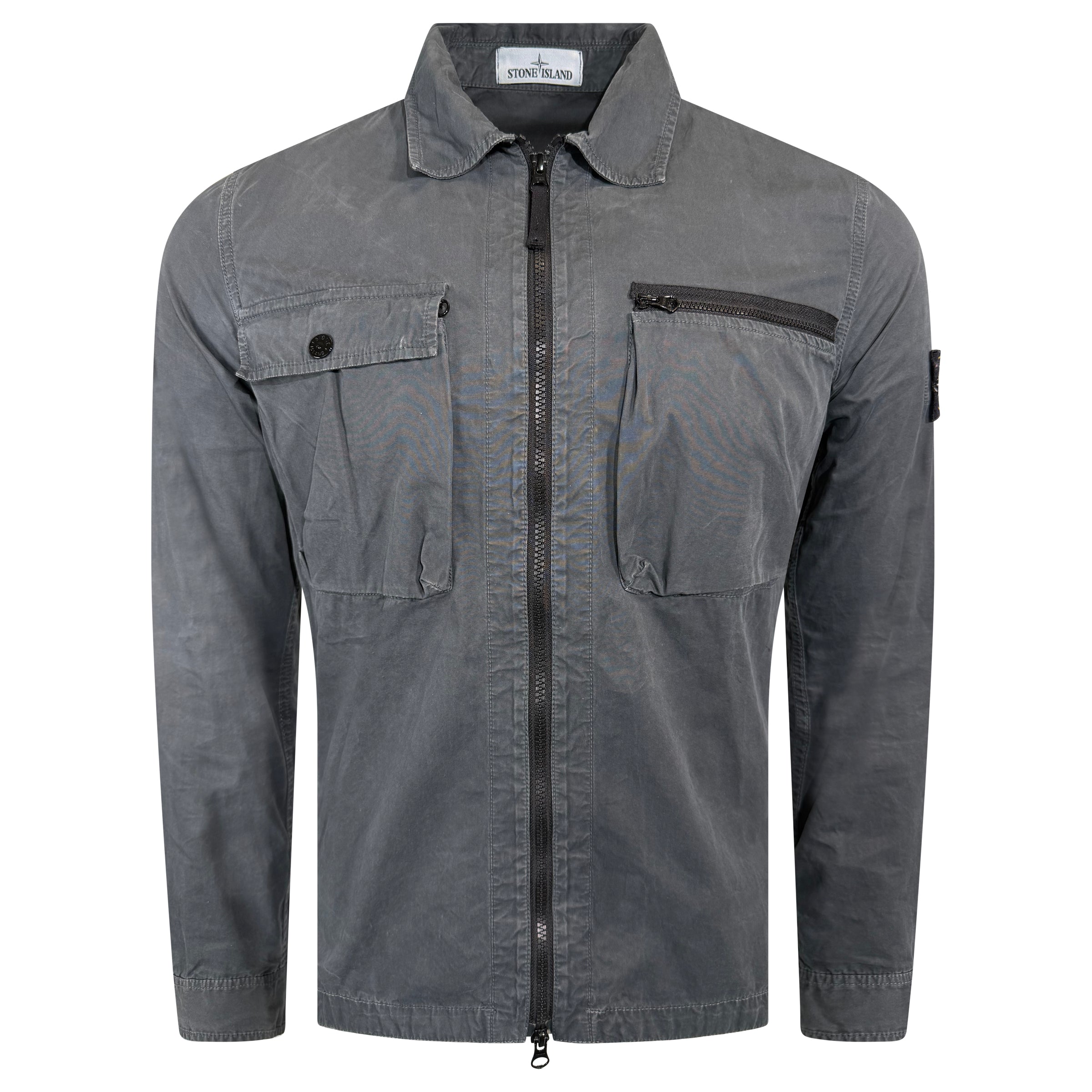 STONE ISLAND OVER SHIRT GREY - MEDIUM | PRE OWNED