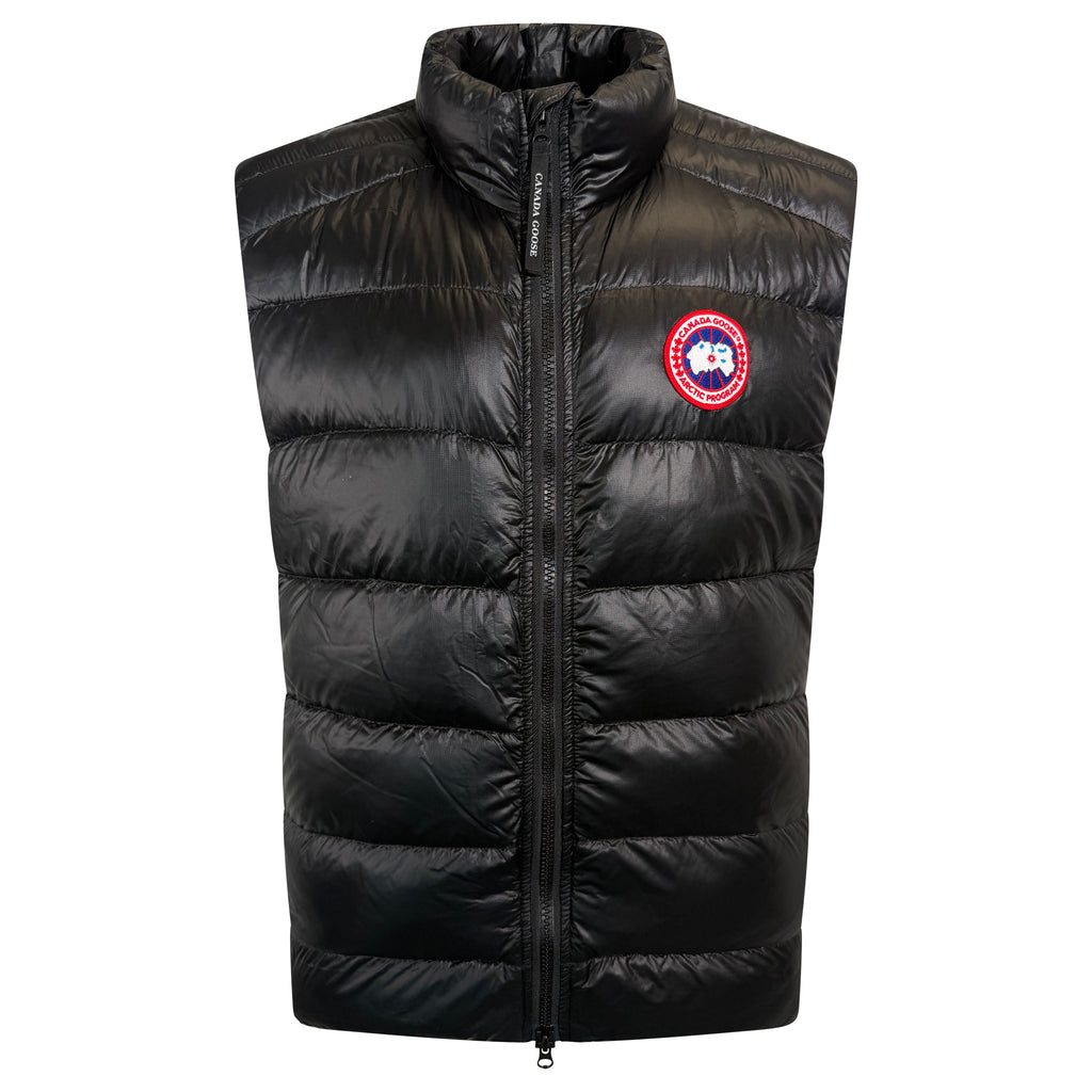 CANADA GOOSE BLACK GILET - XL | PRE OWNED