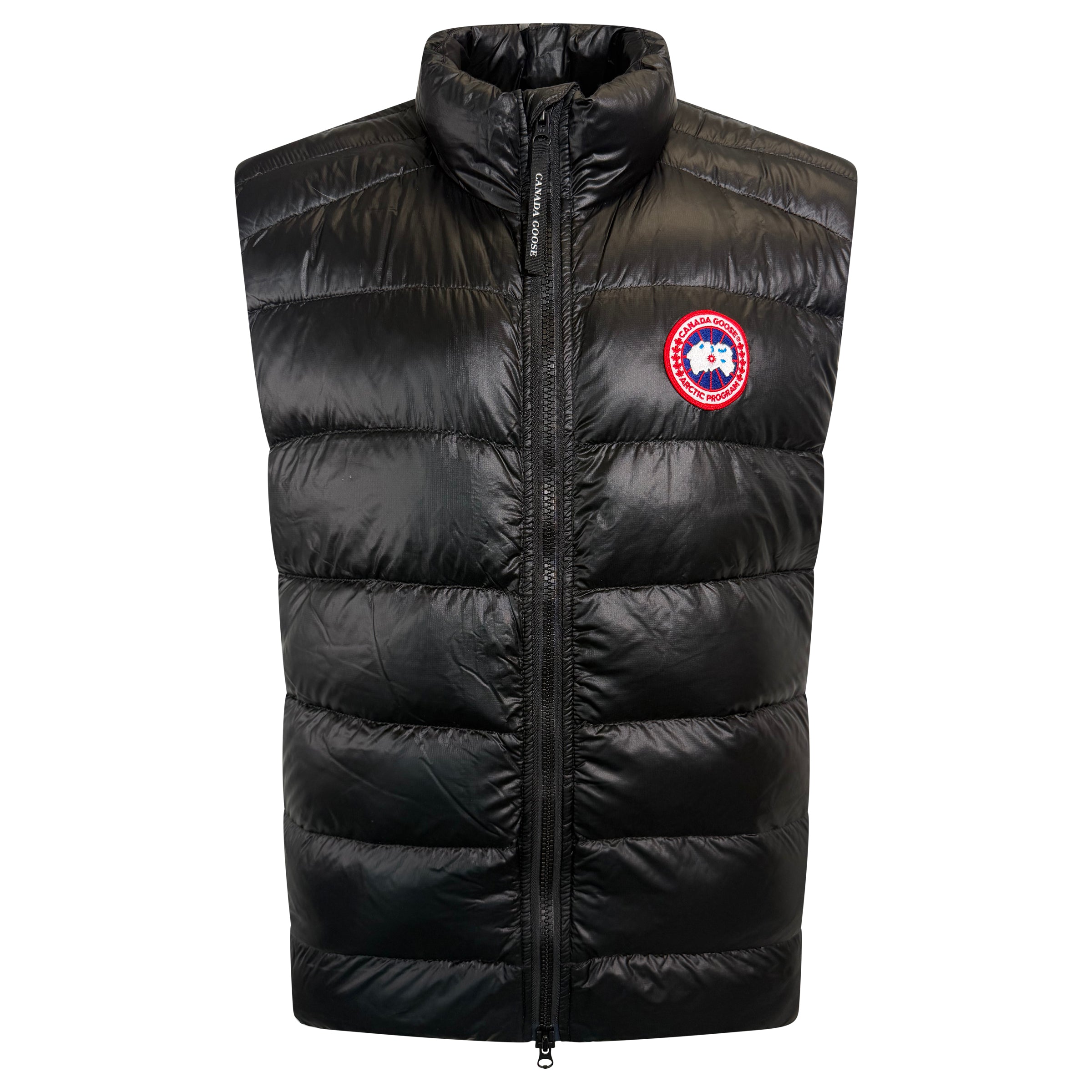 CANADA GOOSE BLACK GILET - XL | PRE OWNED