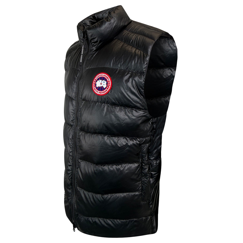 CANADA GOOSE BLACK GILET - XL | PRE OWNED