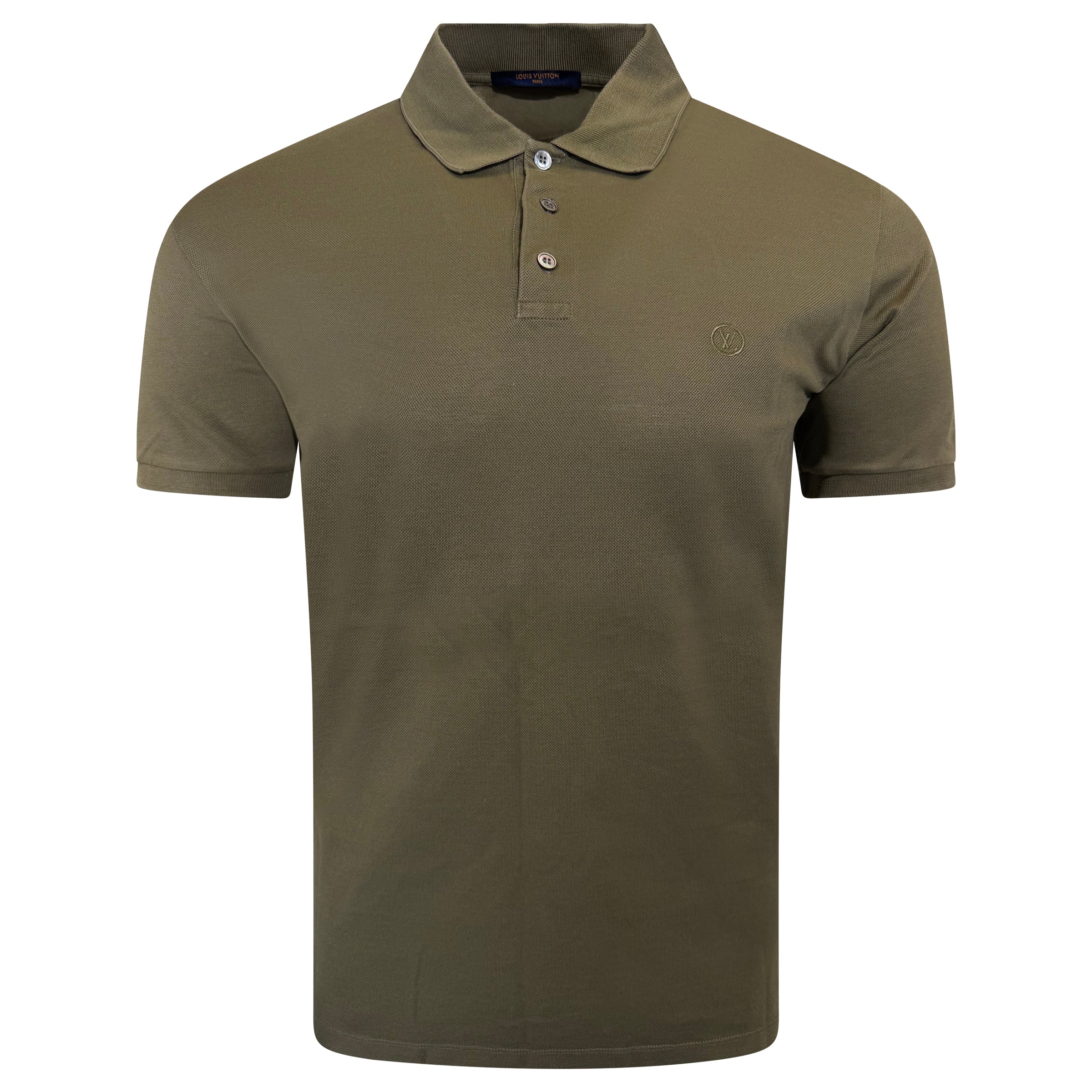 LOUIS VUITTON CLASSIC POLO - KHAKI - LARGE (Fits Medium) | PRE OWNED