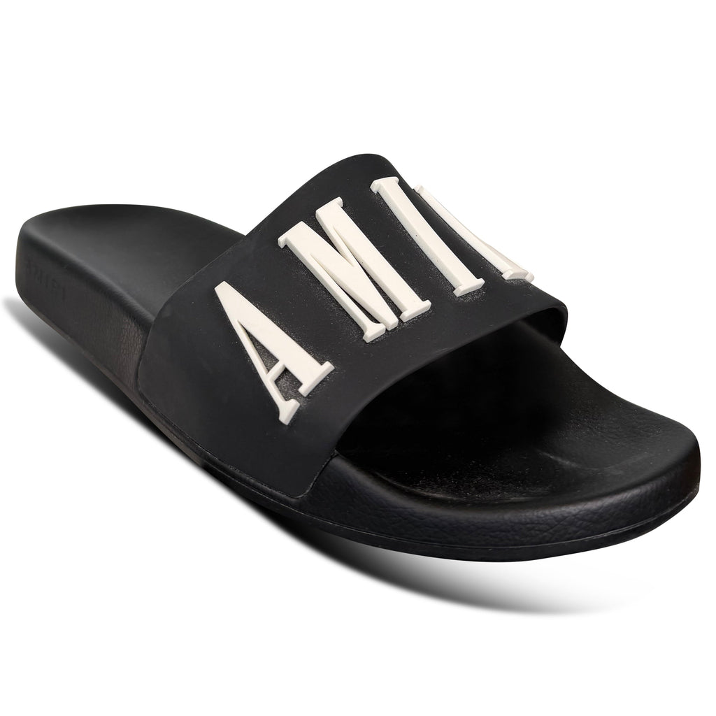 AMIRI BLACK SLIDES - UK 10 (44) | PRE OWNED - Affluent ArchivesUsed HIGH END DESIGNER CLOTHING