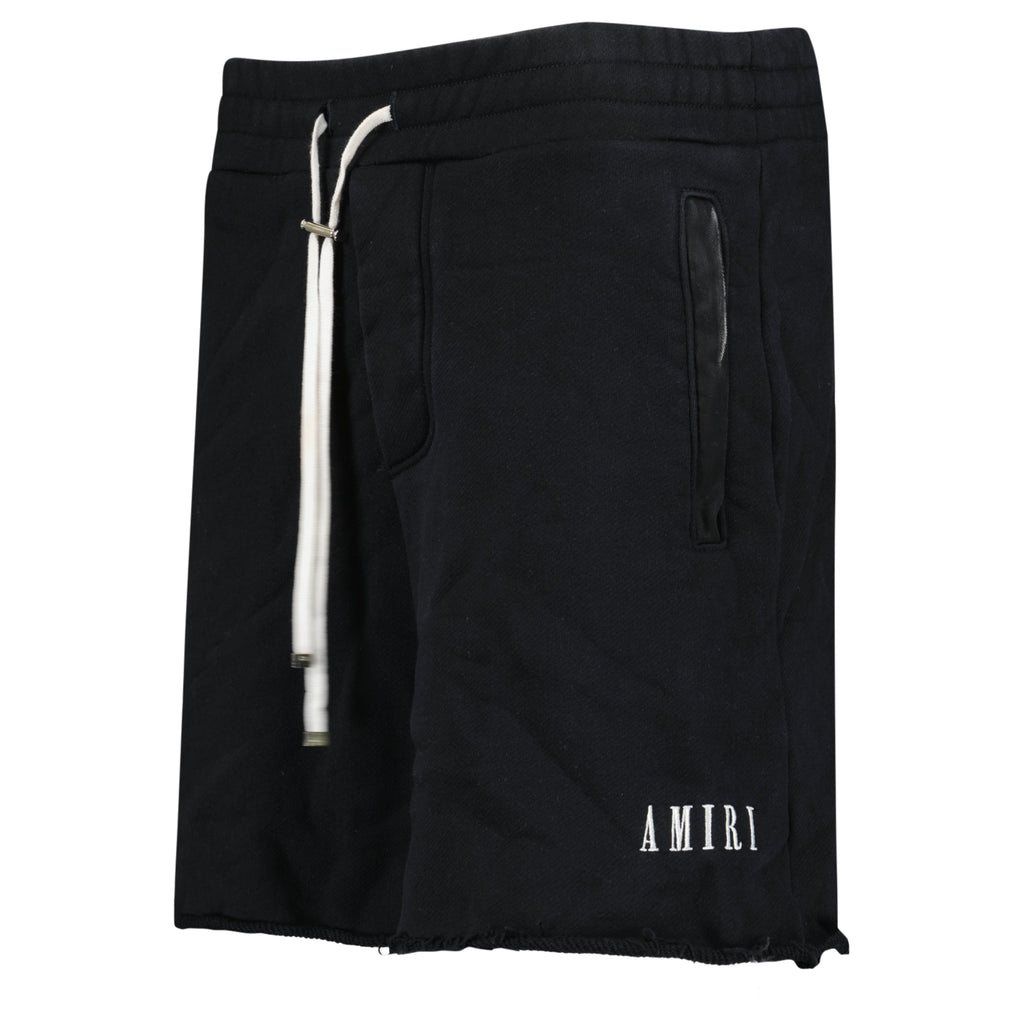 AMIRI BLACK TRACK SHORTS - SMALL | PRE OWNED - Affluent ArchivesUsed HIGH END DESIGNER CLOTHING