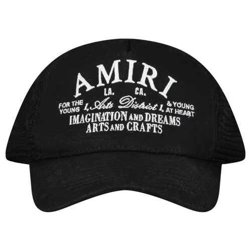 AMIRI BLACK TRUCKER HAT - Affluent ArchivesUsed HIGH END DESIGNER CLOTHING