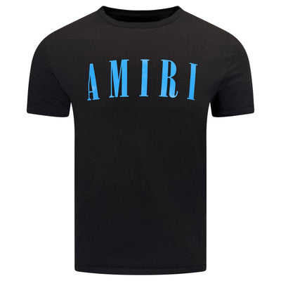 AMIRI LOGO T SHIRT BLACK / BLUE -SMALL | PRE OWNED (Copy) - Affluent ArchivesUsed HIGH END DESIGNER CLOTHING