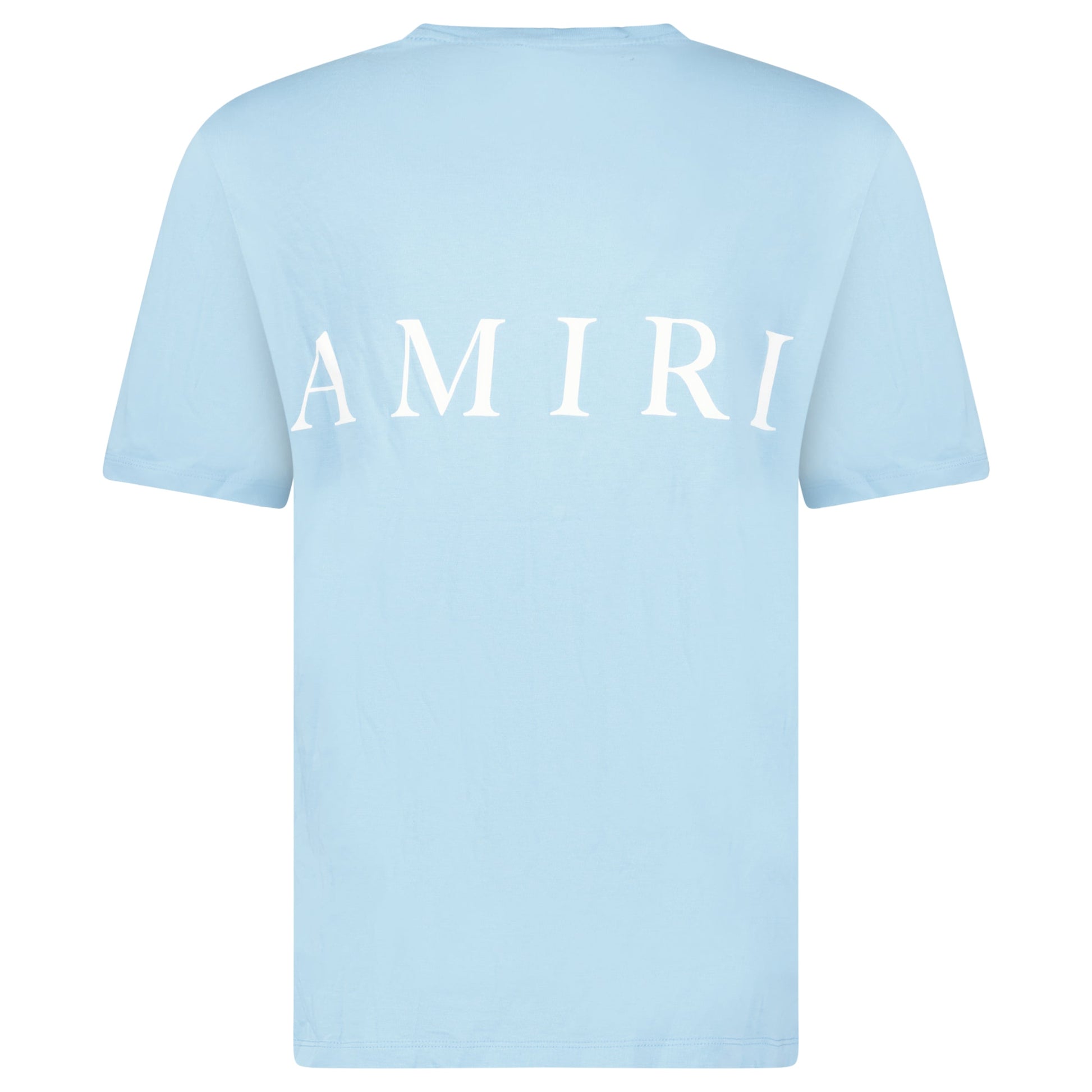 AMIRI LOGO T SHIRT LIGHT BLUE - MEDIUM - Affluent ArchivesUsed HIGH END DESIGNER CLOTHING