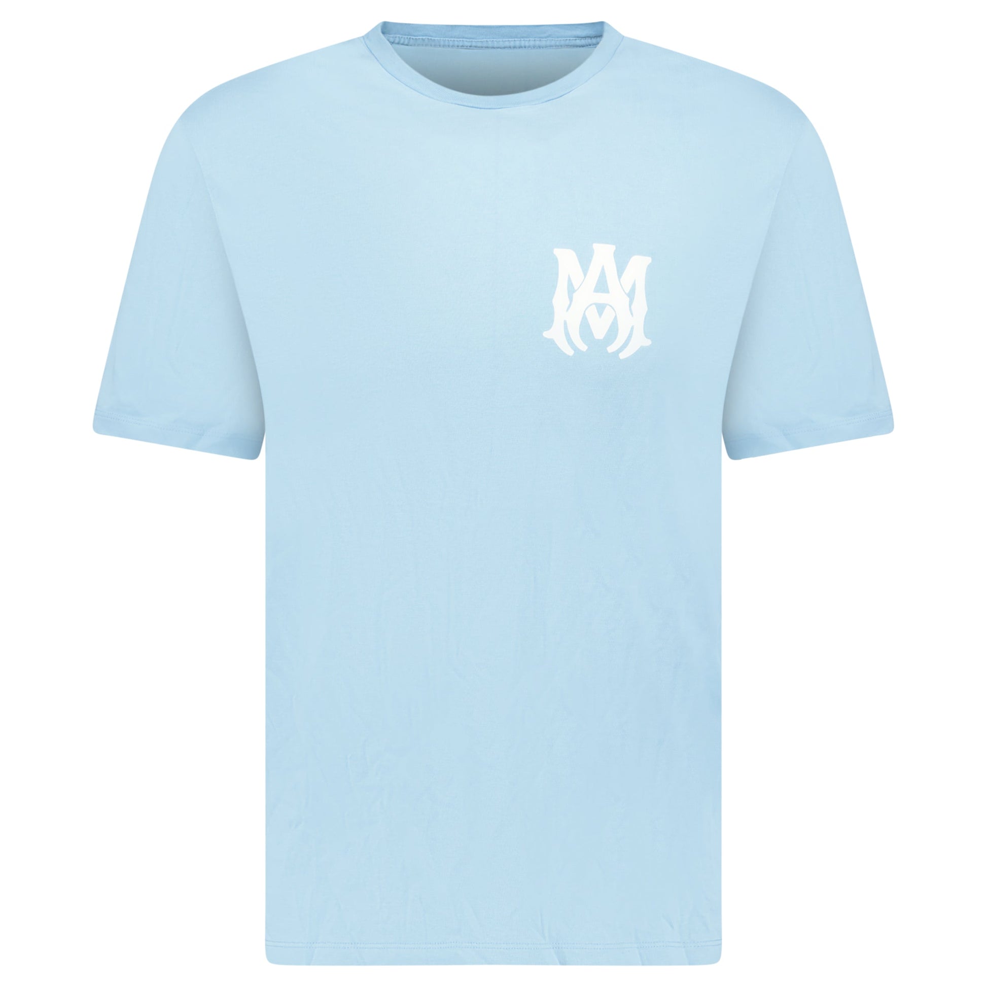 AMIRI LOGO T SHIRT LIGHT BLUE - MEDIUM - Affluent ArchivesUsed HIGH END DESIGNER CLOTHING