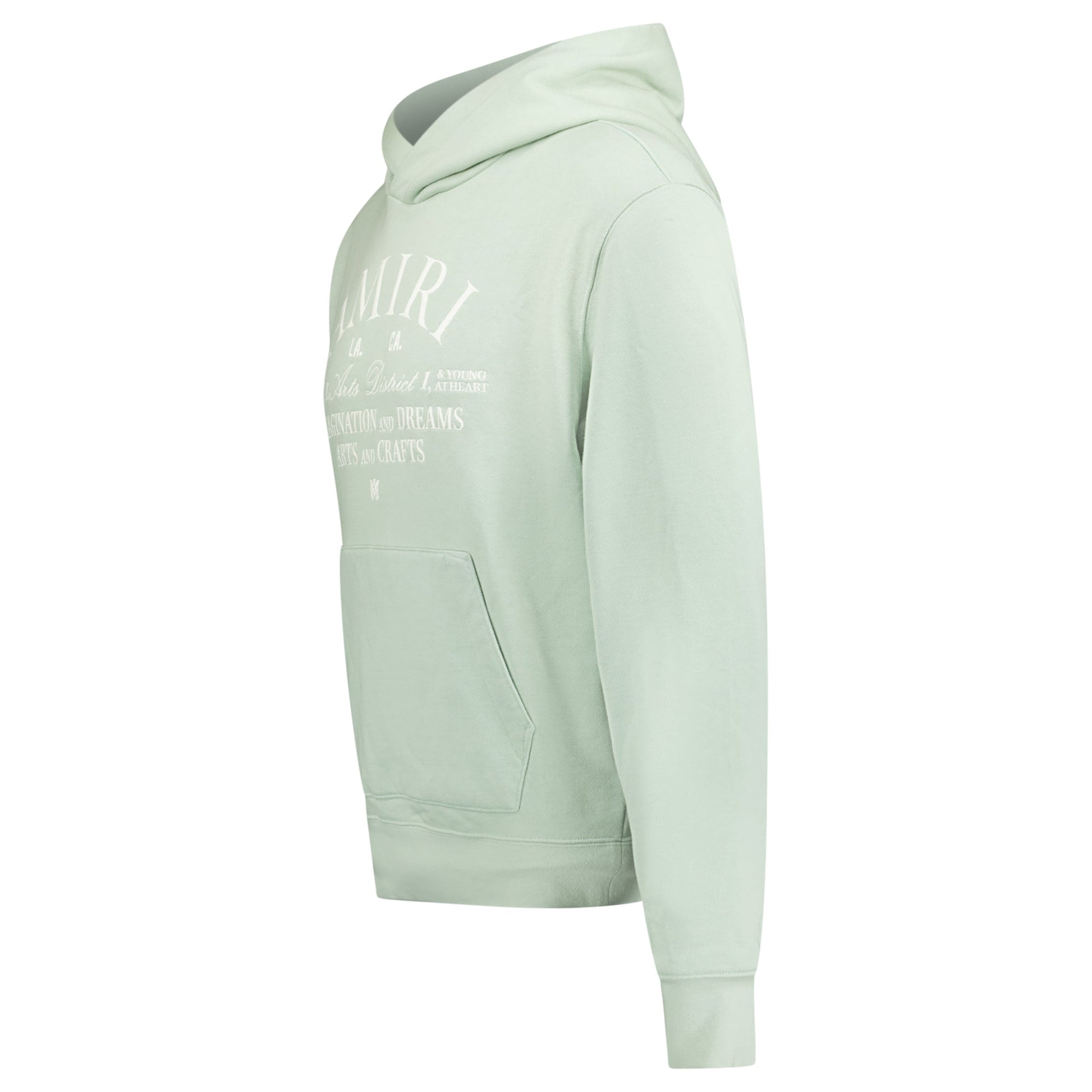 AMIRI MINT GREEN LOGO HOODIE - SMALL (Fits M) - Affluent ArchivesUsed HIGH END DESIGNER CLOTHING