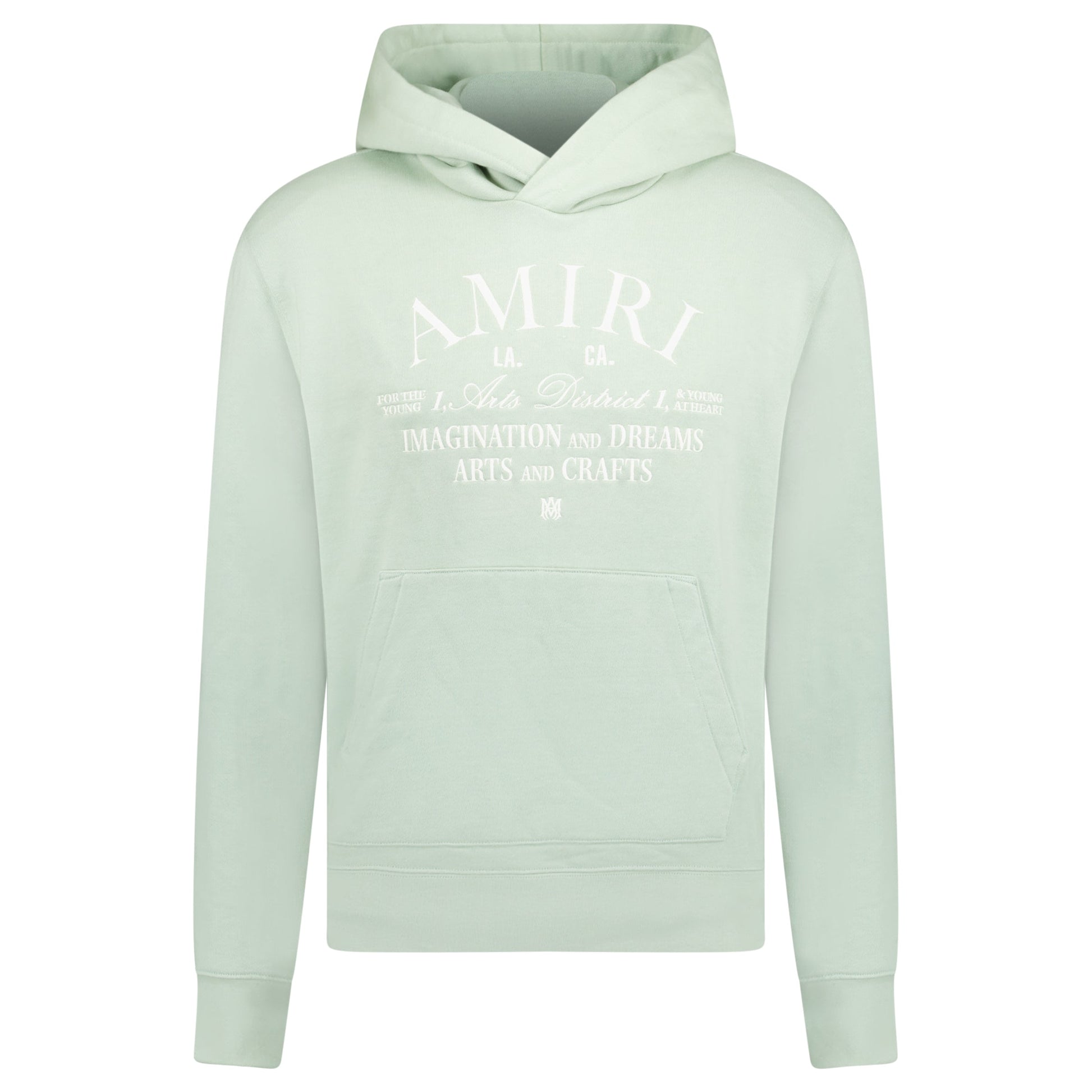 AMIRI MINT GREEN LOGO HOODIE - SMALL (Fits M) - Affluent ArchivesUsed HIGH END DESIGNER CLOTHING
