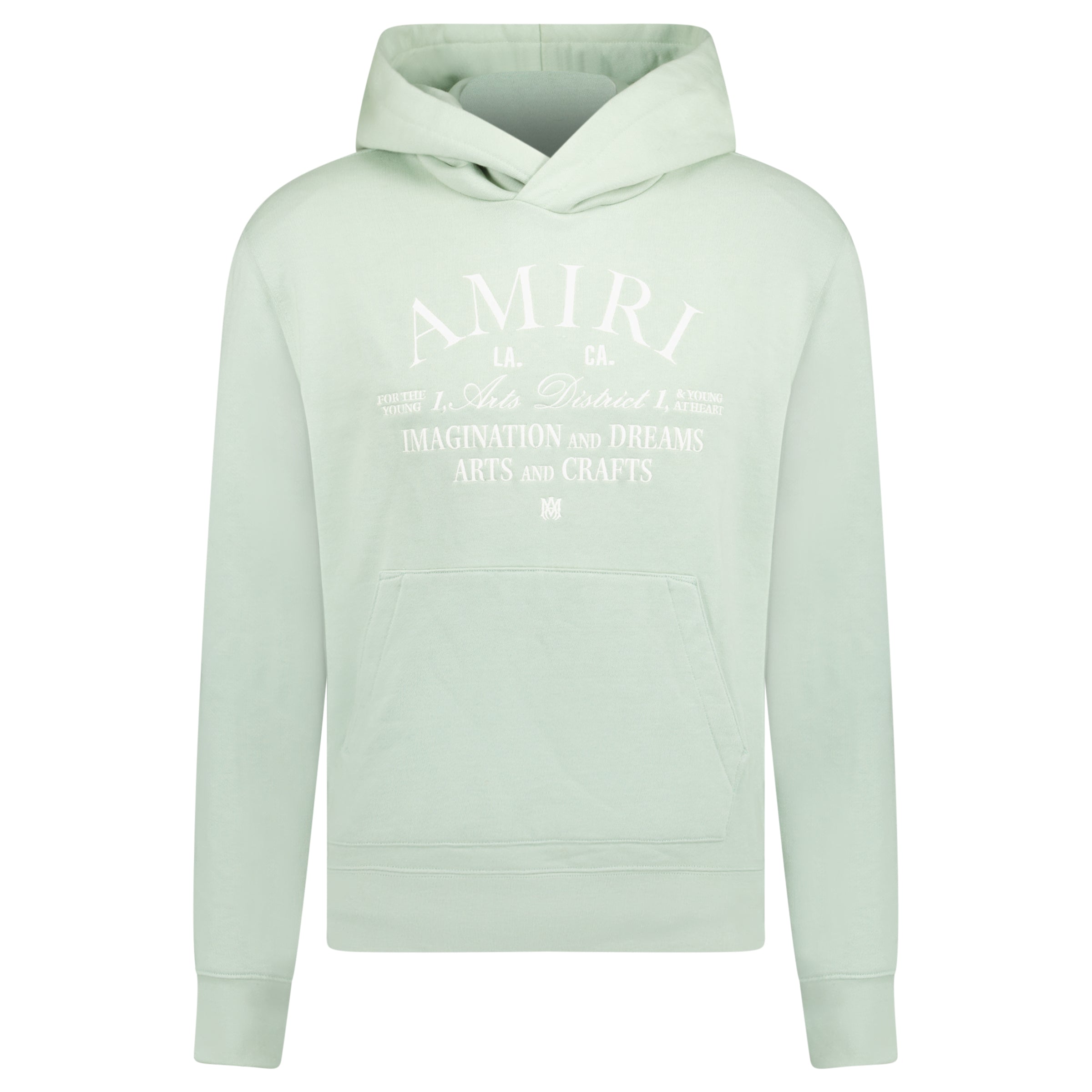 AMIRI MINT GREEN LOGO HOODIE - SMALL (Fits M) - Affluent ArchivesUsed HIGH END DESIGNER CLOTHING