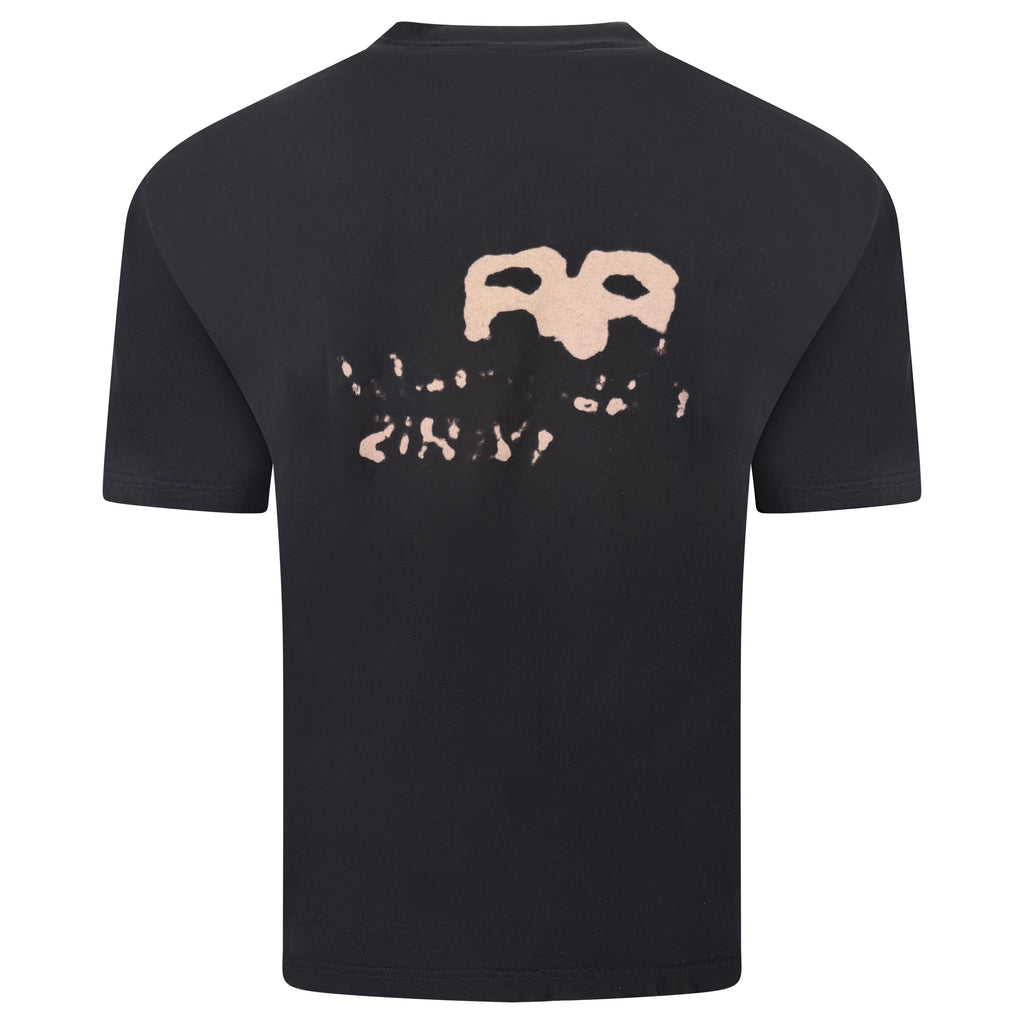 BALENCIAGA BLACK LOGO T SHIRT - MEDIUM (Fits Large) | PRE OWNED - Affluent ArchivesUsed HIGH END DESIGNER CLOTHING