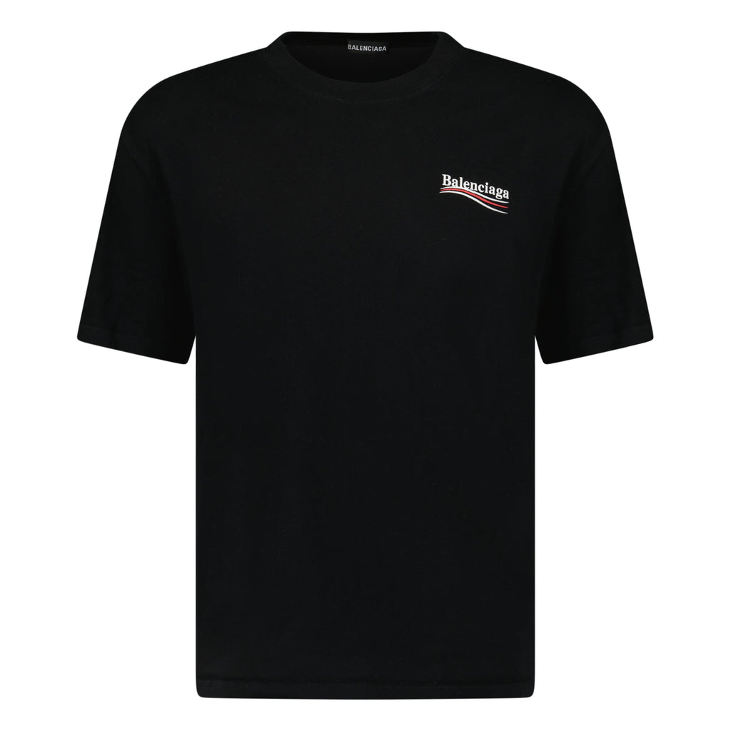 BALENCIAGA POLITCAL T SHIRT BLACK - XL (Fits M) - affluentarchivesUsed HIGH END DESIGNER CLOTHING