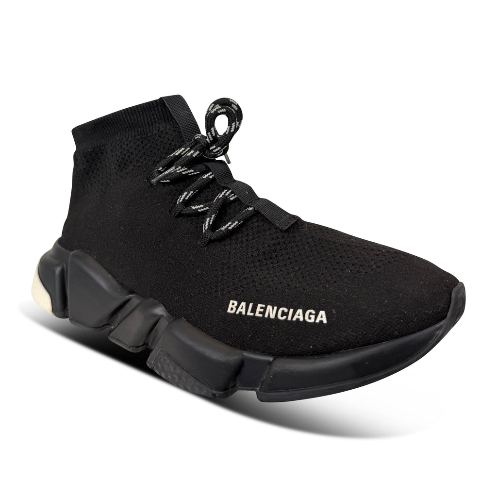 BALENCIAGA SPEED KNIT BLACK - UK 7 (41) - Affluent ArchivesUsed HIGH END DESIGNER CLOTHING