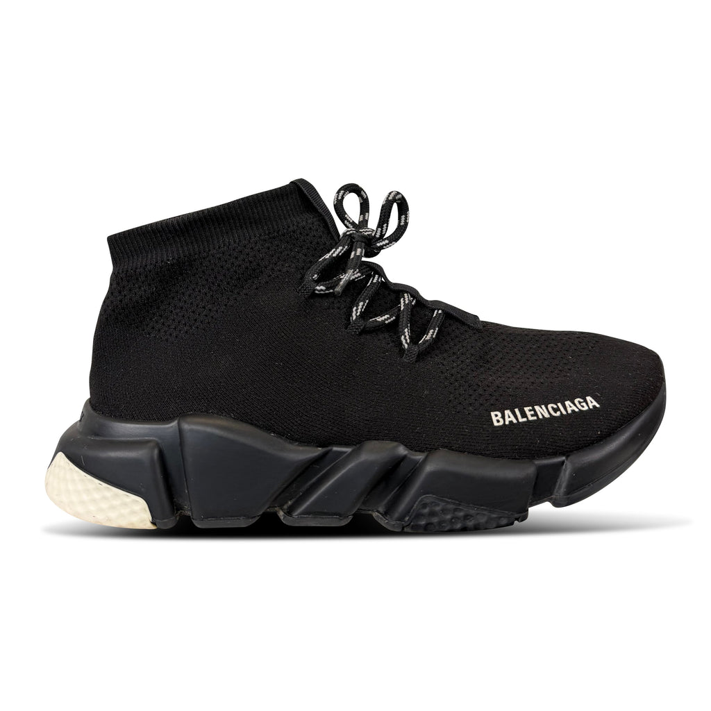 BALENCIAGA SPEED KNIT BLACK - UK 7 (41) - Affluent ArchivesUsed HIGH END DESIGNER CLOTHING