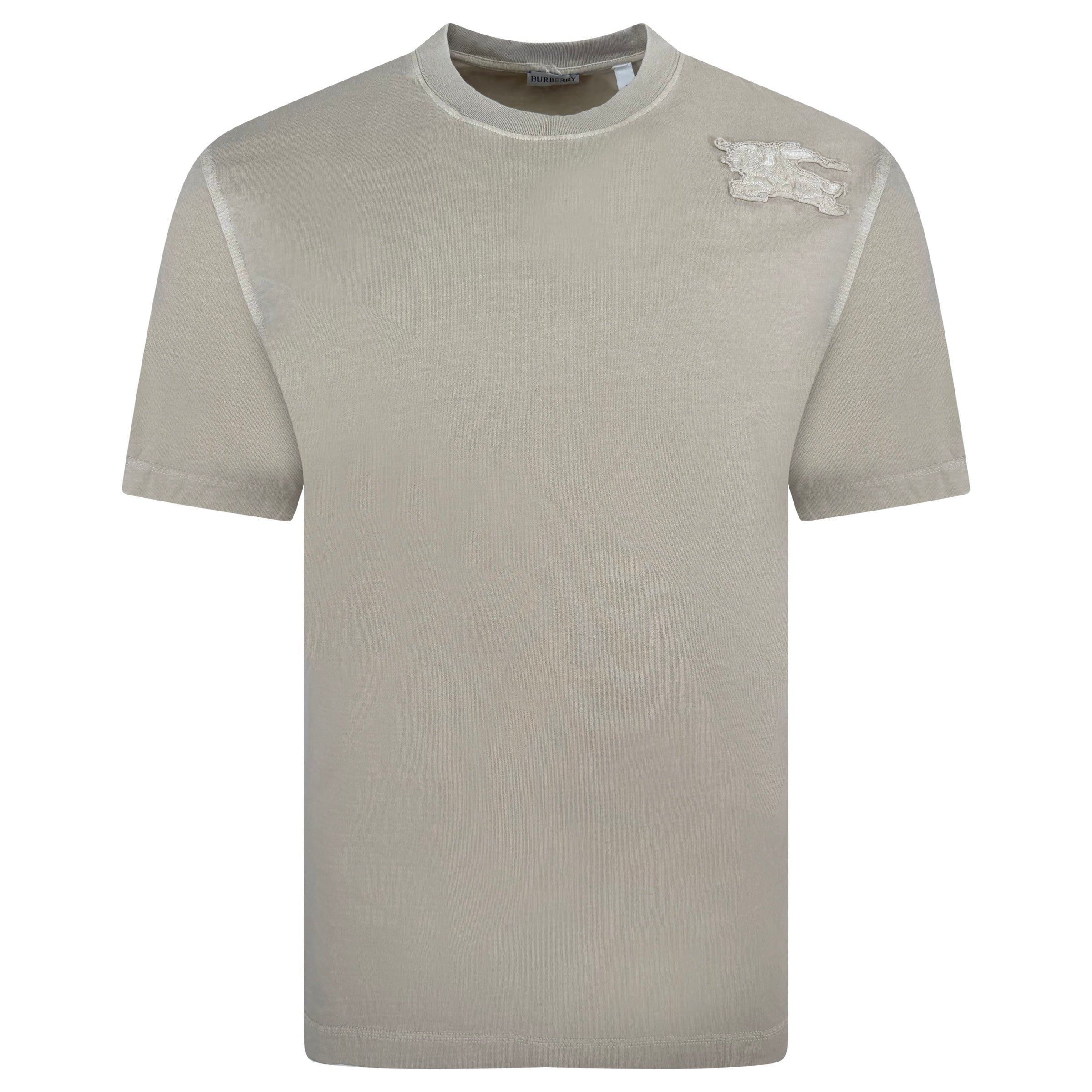 BUBRERRY BEIGE LOGO T SHIRT - MEDIUM (Fits Large) - Affluent ArchivesUsed HIGH END DESIGNER CLOTHING