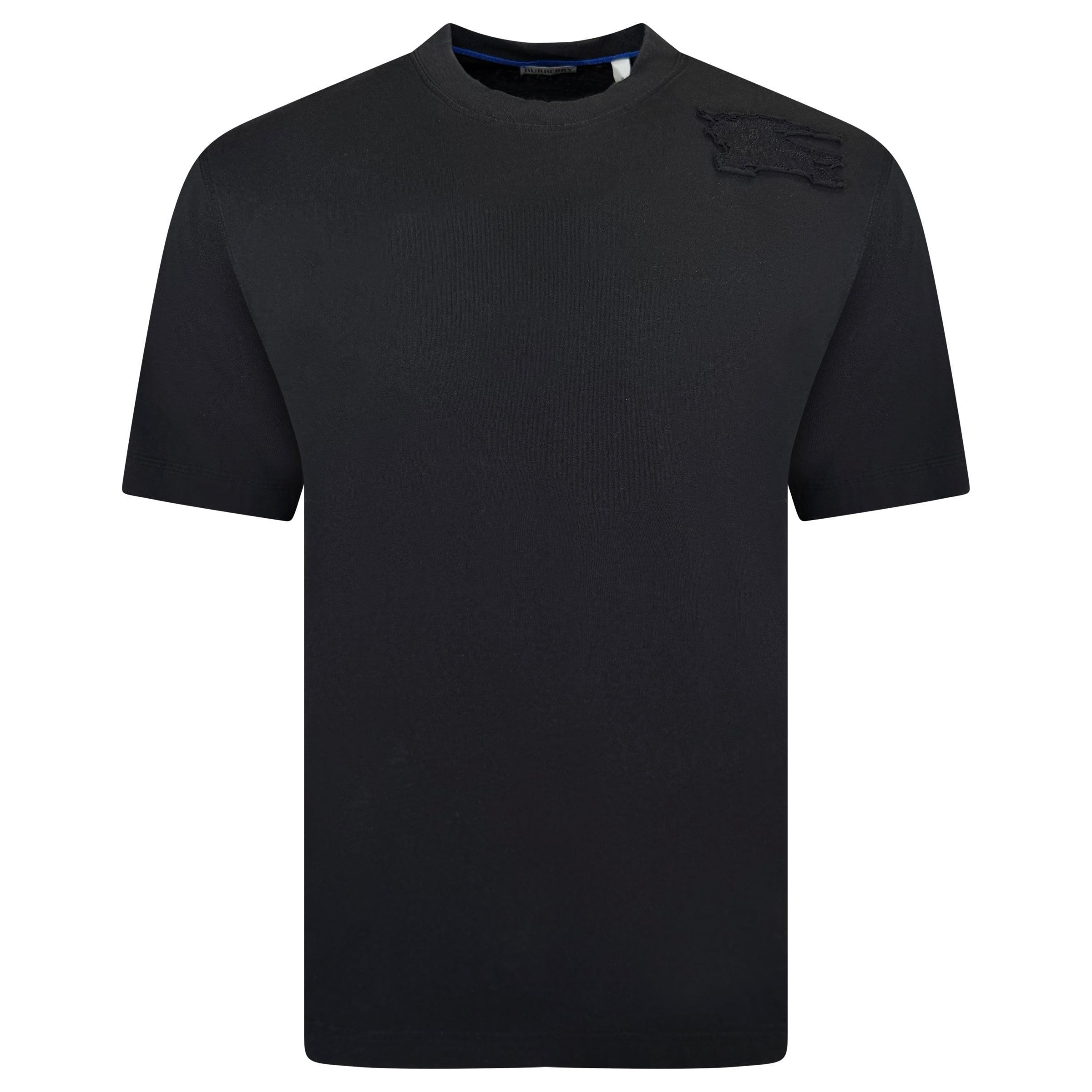 BUBRERRY BLACK LOGO T SHIRT - MEDIUM (Fits Large) - Affluent ArchivesUsed HIGH END DESIGNER CLOTHING
